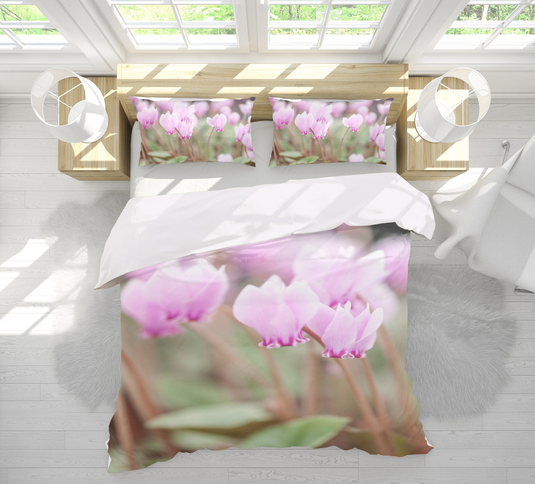 3D Purple Flower 6918 Assaf Frank Bedding Bed Pillowcases Quilt Cover Duvet Cover