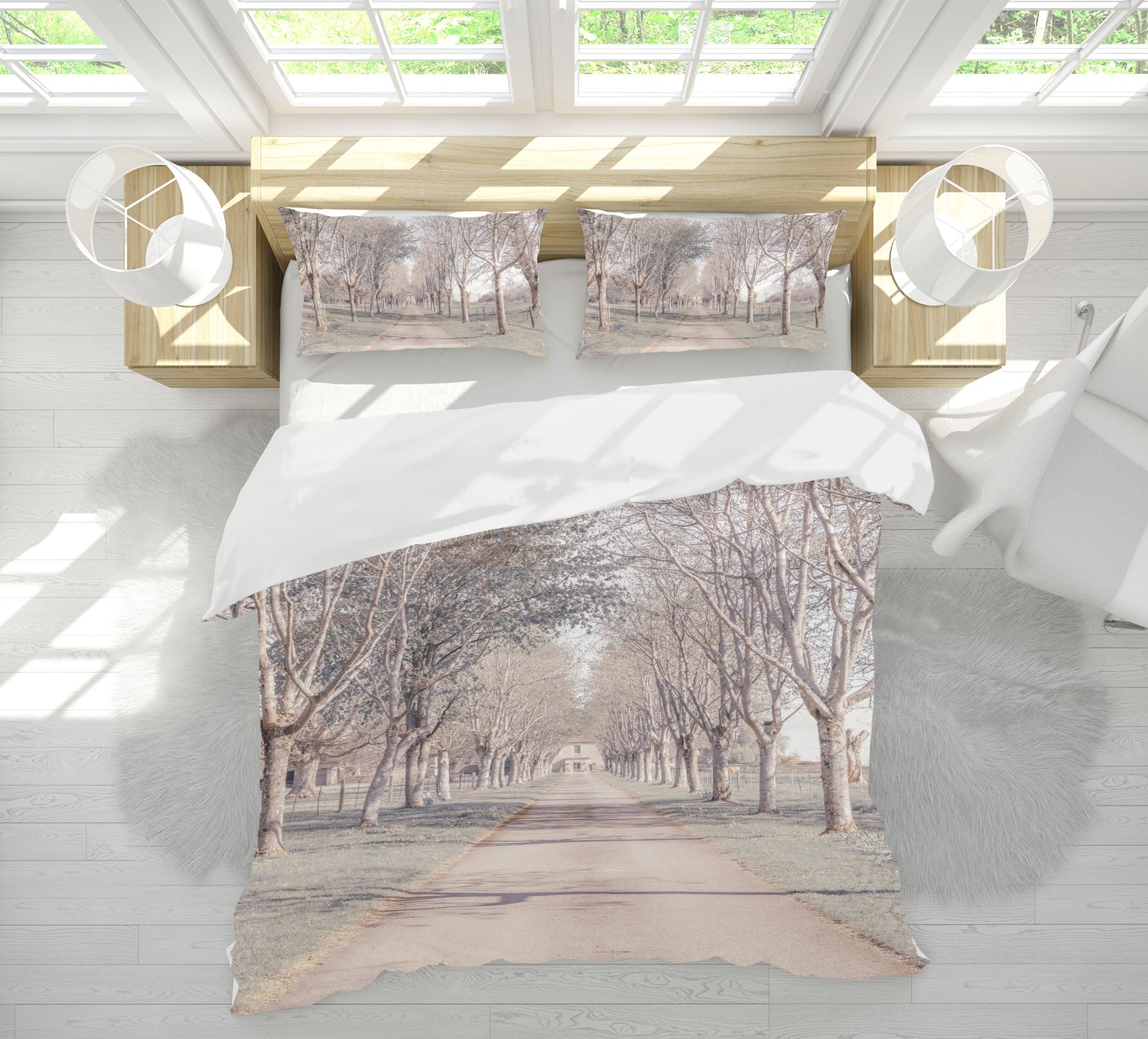3D White Woods 7186 Assaf Frank Bedding Bed Pillowcases Quilt Cover Duvet Cover