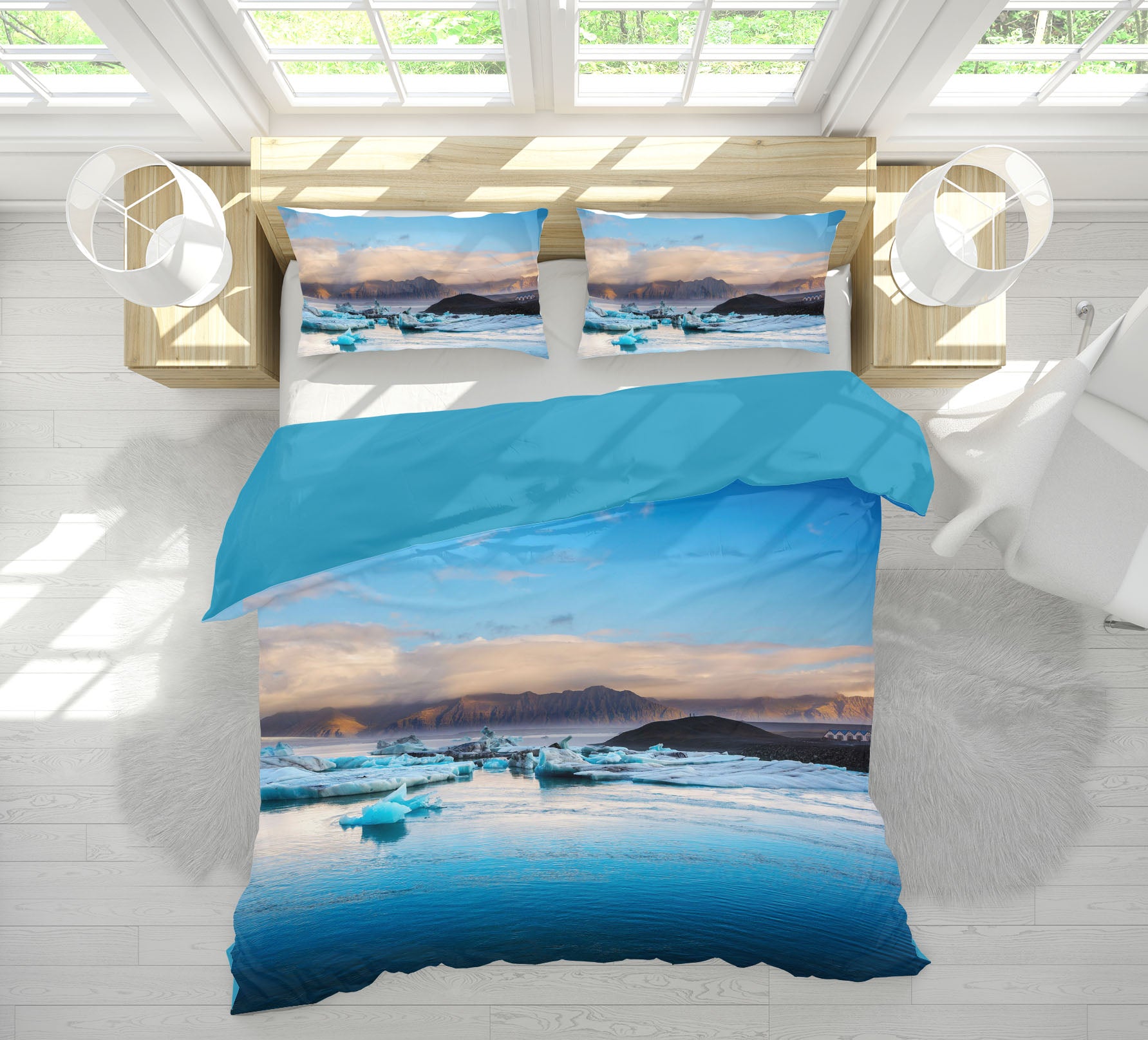 3D Blue Lagoon 083 Marco Carmassi Bedding Bed Pillowcases Quilt