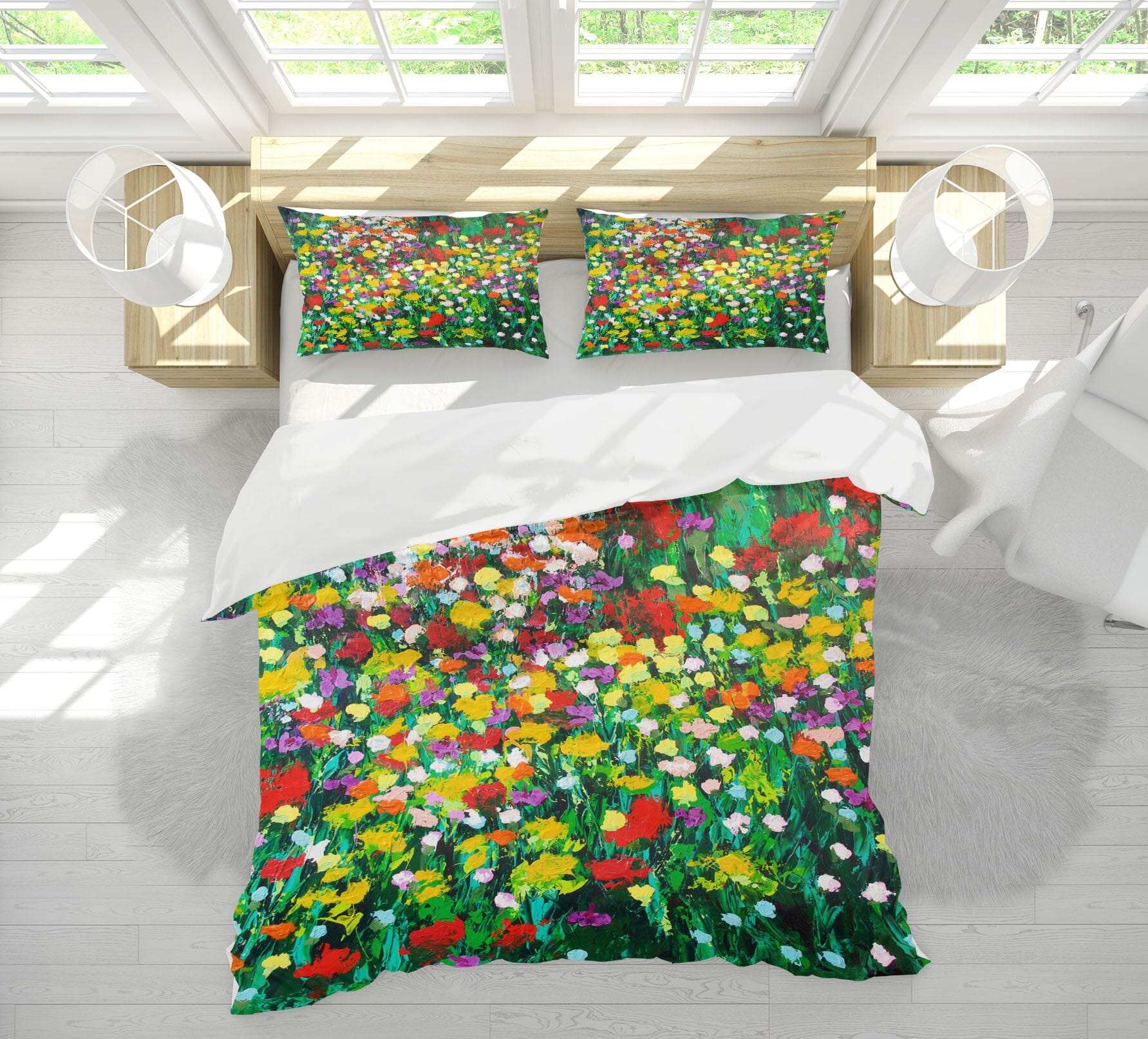 3D Floral Ocean 2018 Allan P. Friedlander Bedding Bed Pillowcases Quilt Quiet Covers AJ Creativity Home 