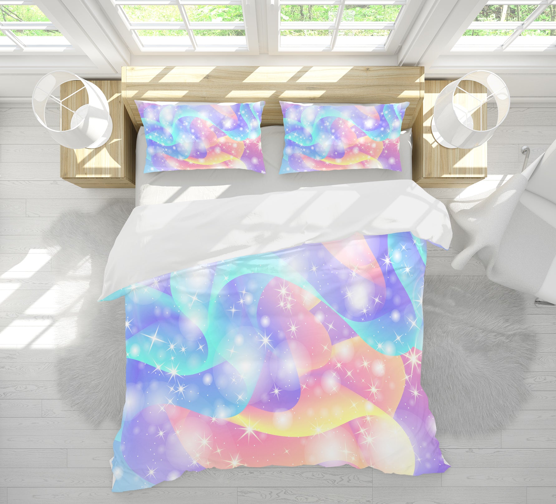 3D Color Starlight 60218 Bed Pillowcases Quilt
