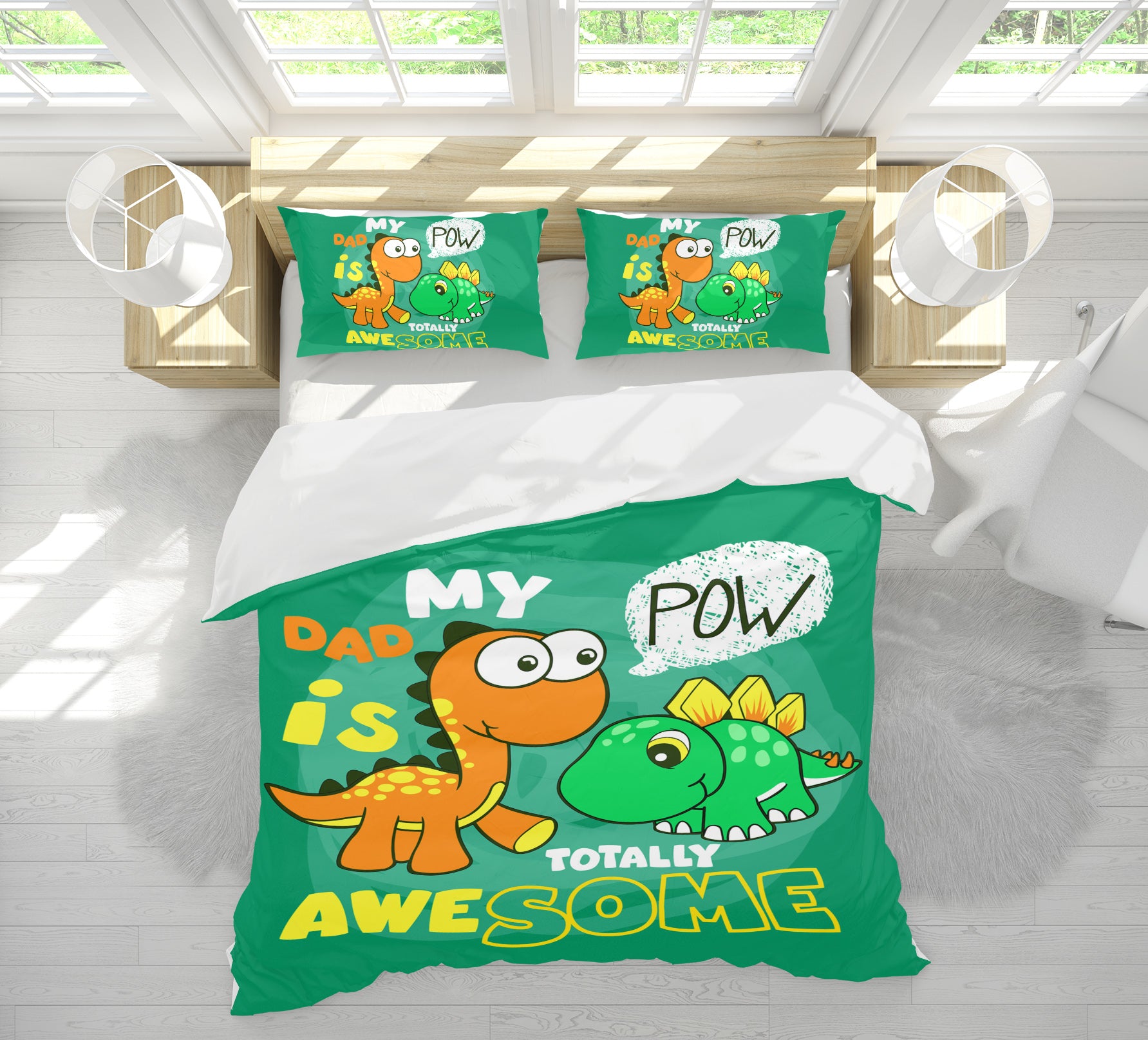 3D Dinosaur 58209 Bed Pillowcases Quilt