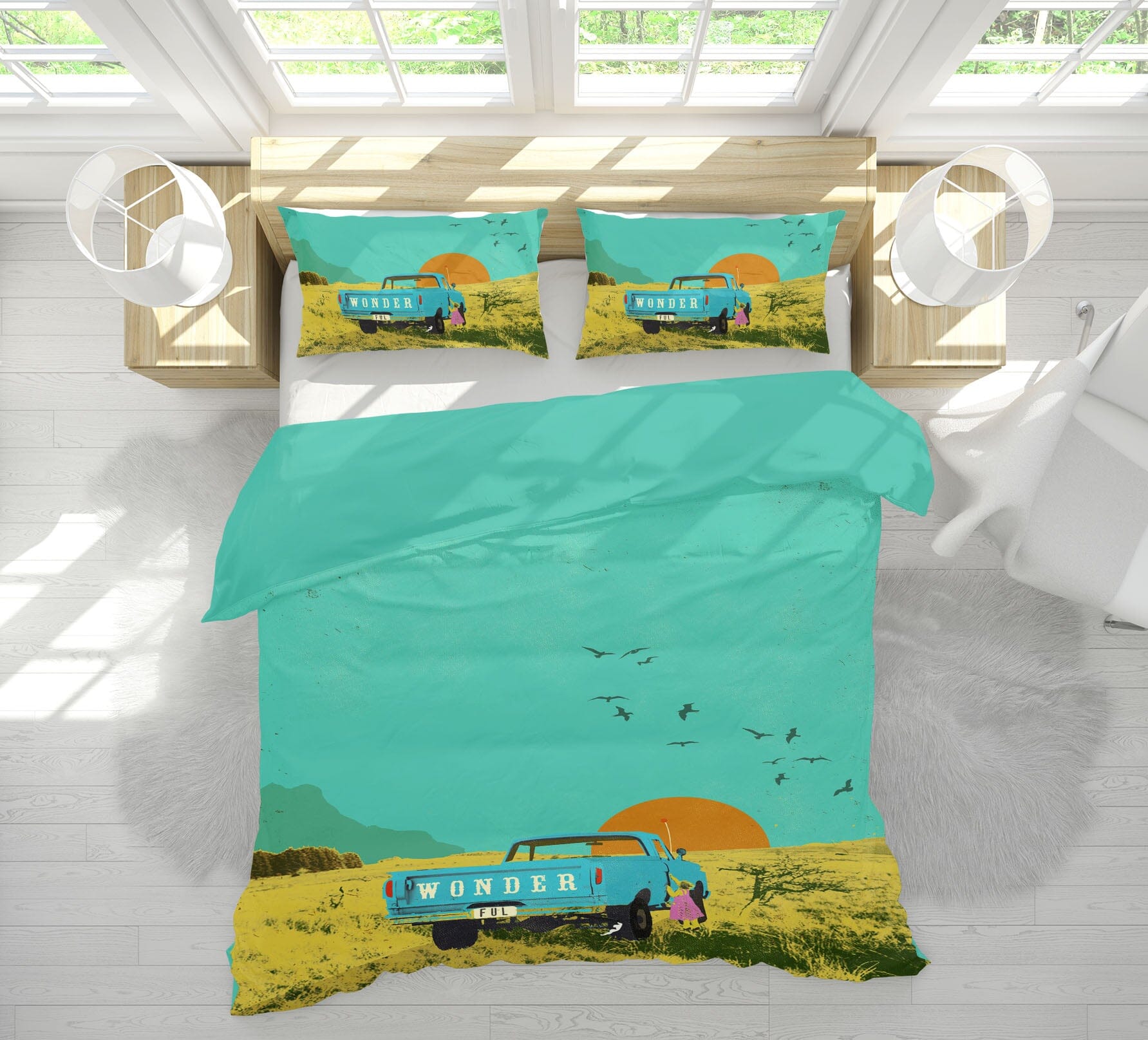 3D Prairie Sunrise 2120 Showdeer Bedding Bed Pillowcases Quilt Quiet Covers AJ Creativity Home 