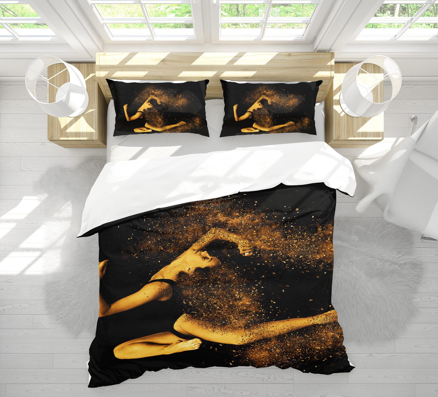 3D Action 14199 Bed Pillowcases Quilt