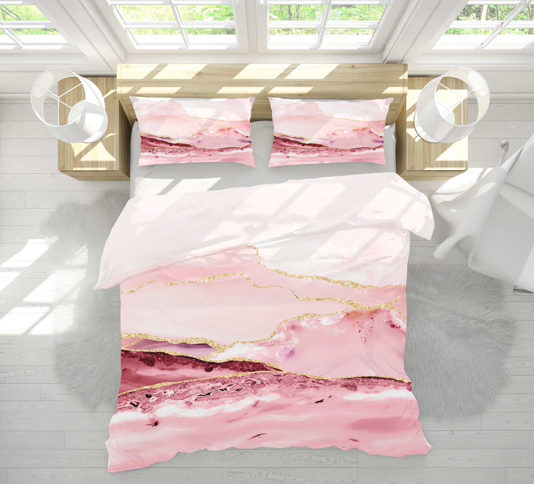 3D Red Stone Texture 18140 Uta Naumann Bedding Bed Pillowcases Quilt