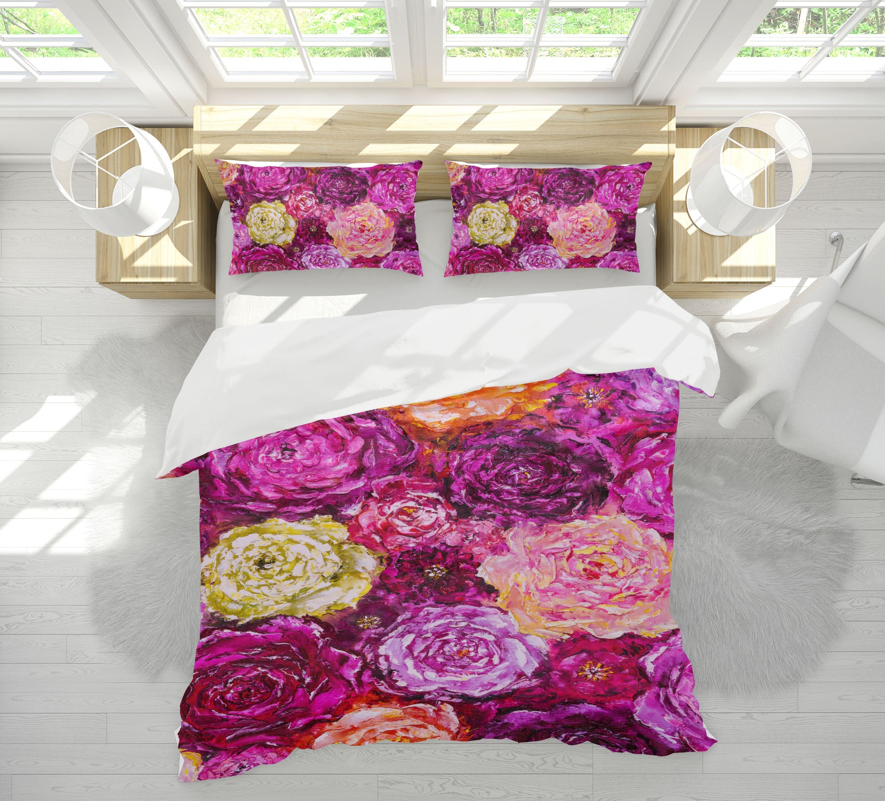 3D Bright Flowers 595 Skromova Marina Bedding Bed Pillowcases Quilt