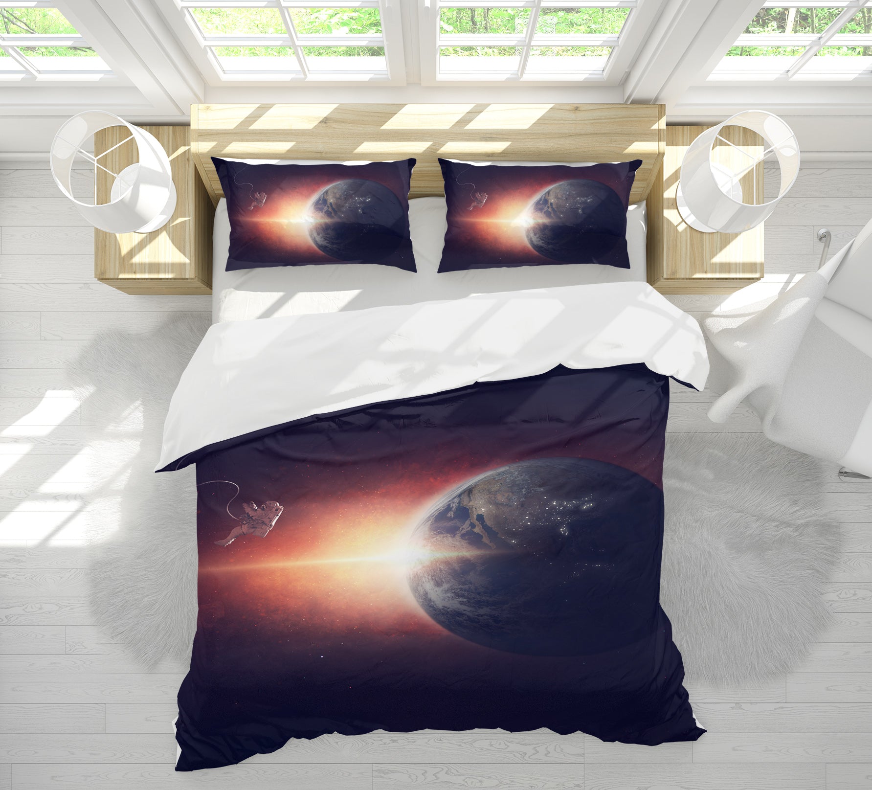 3D Earth 19120 Bed Pillowcases Quilt