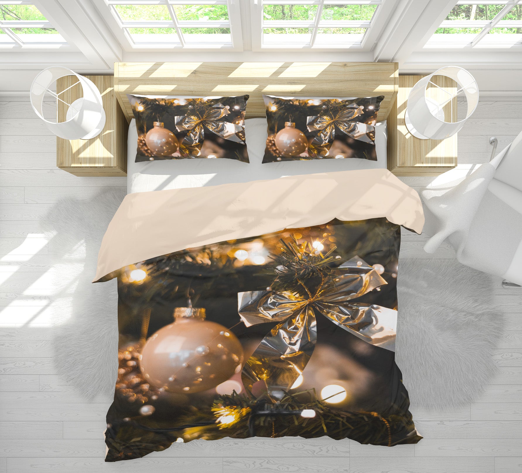 3D Golden Ball 63176 Bed Pillowcases Quilt