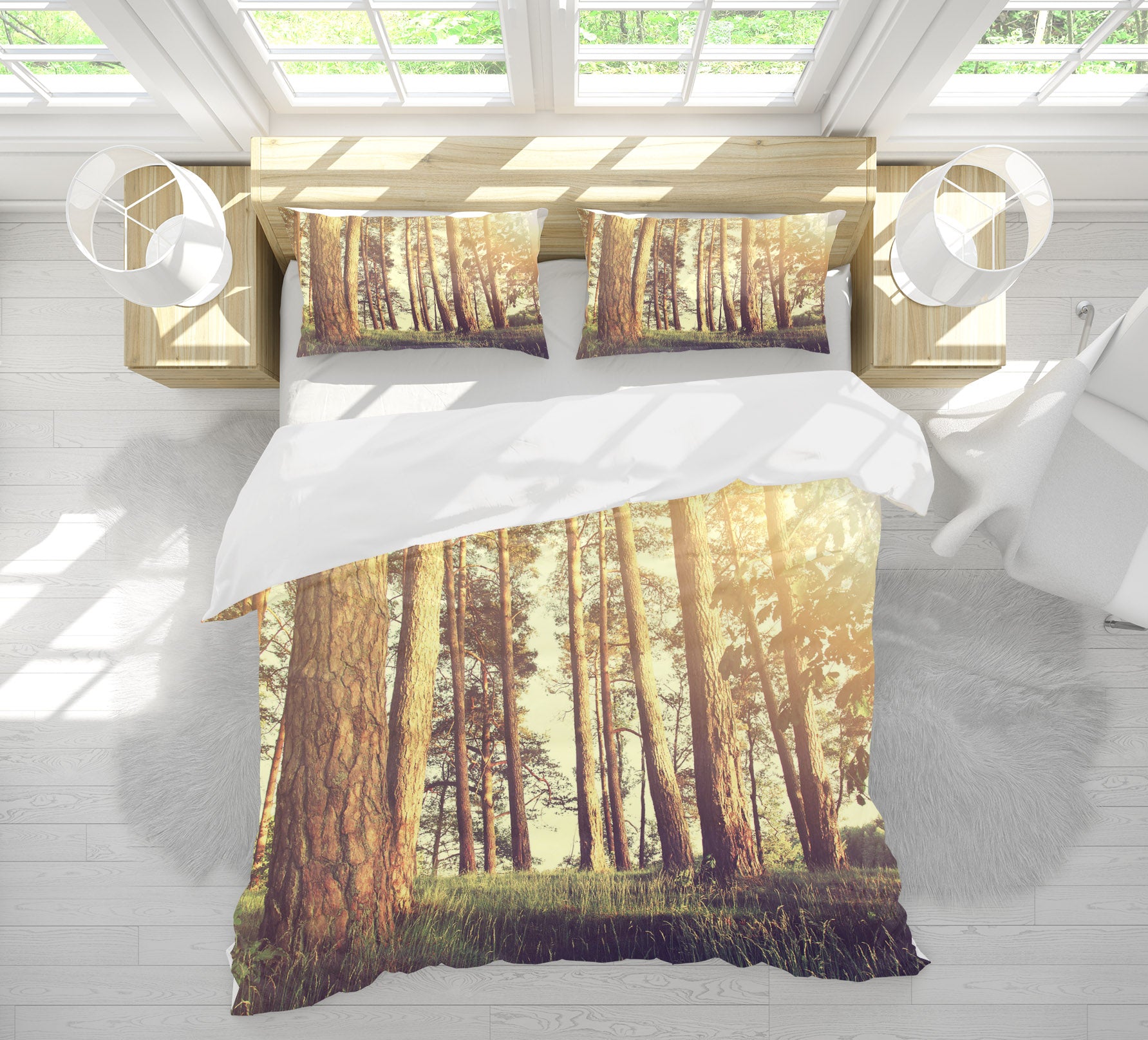 3D Forest 60245 Bed Pillowcases Quilt