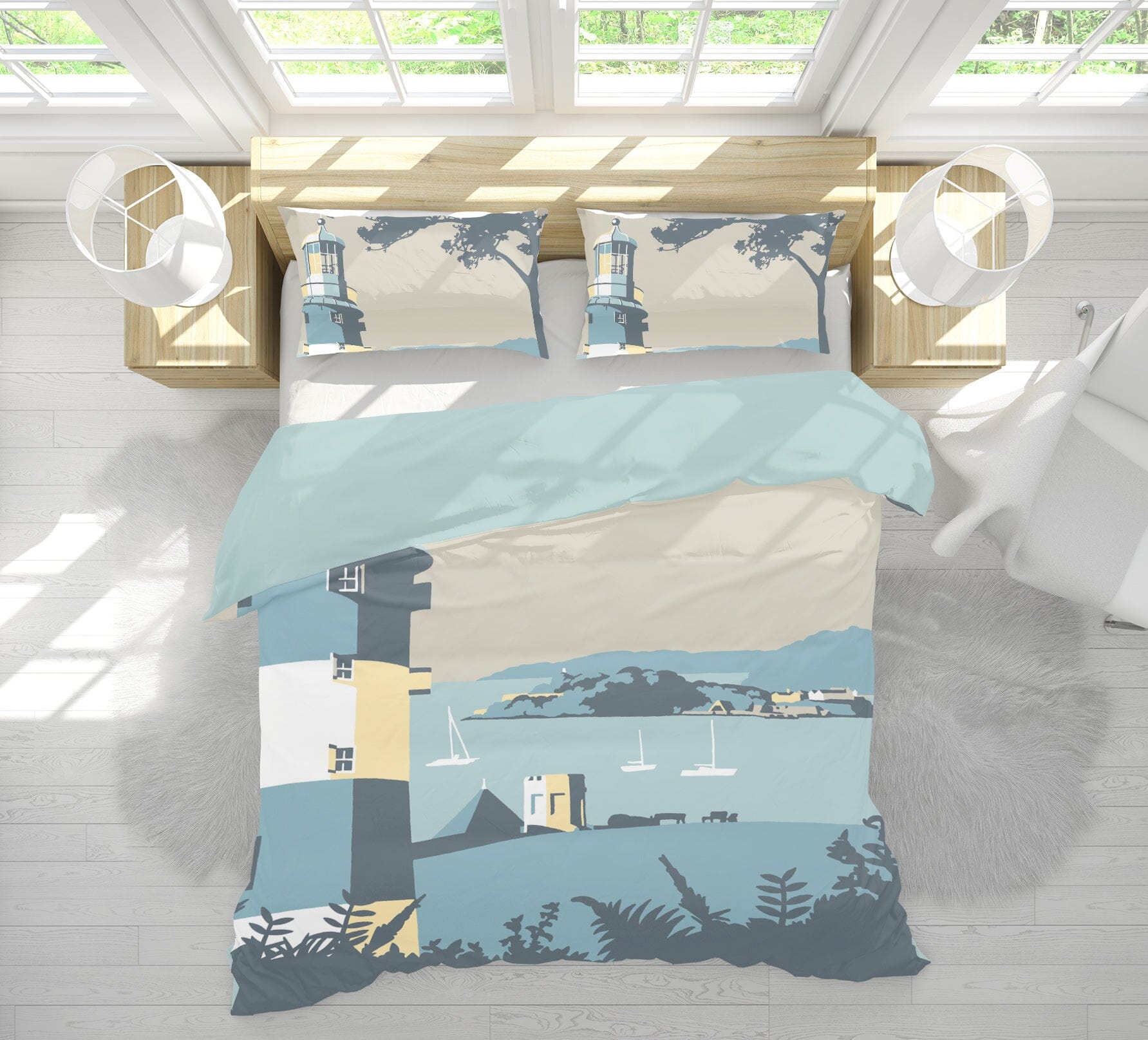 3D Plymouth 2038 Steve Read Bedding Bed Pillowcases Quilt Quiet Covers AJ Creativity Home 
