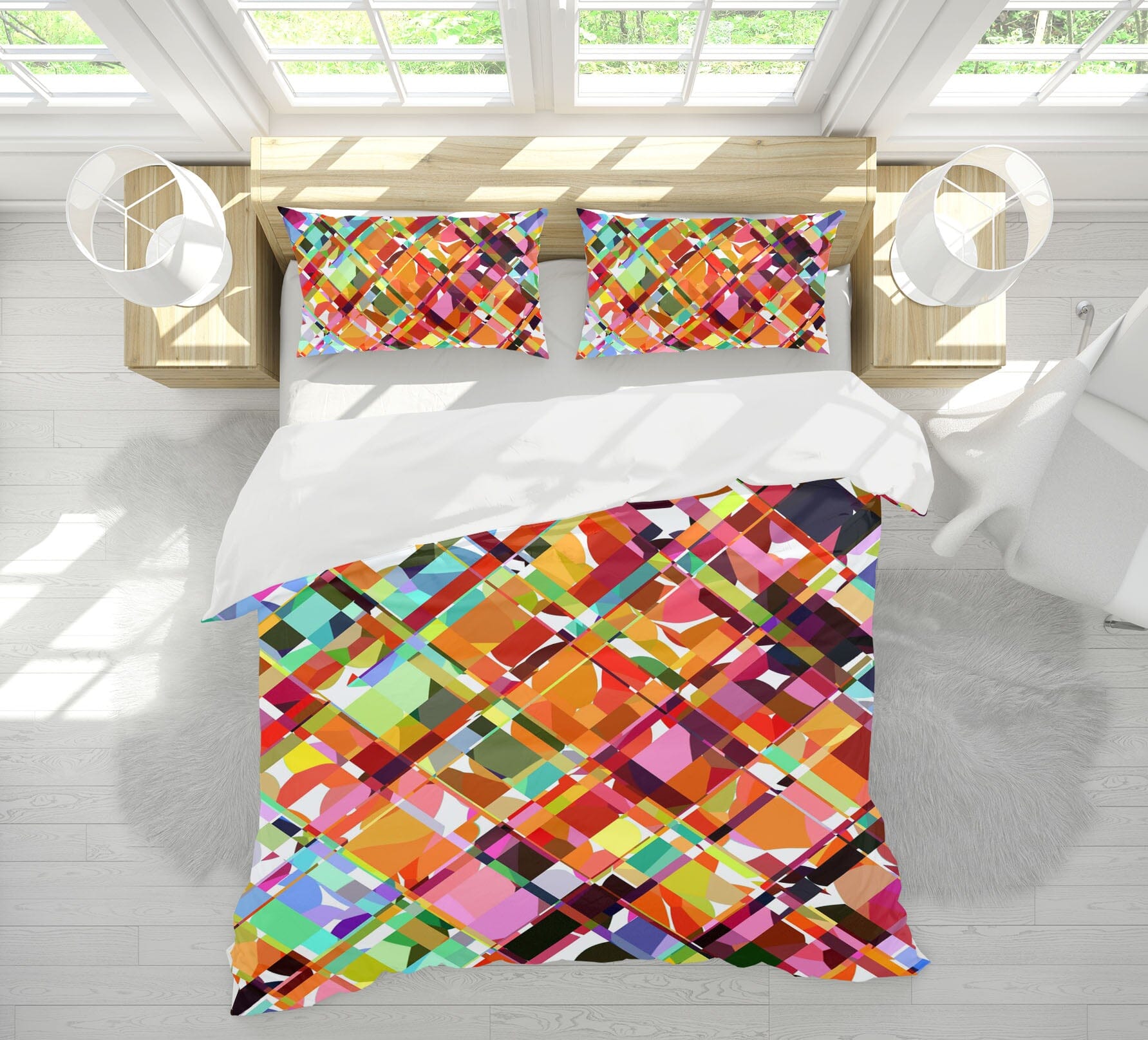 3D Dazzling Color 2004 Shandra Smith Bedding Bed Pillowcases Quilt Quiet Covers AJ Creativity Home 