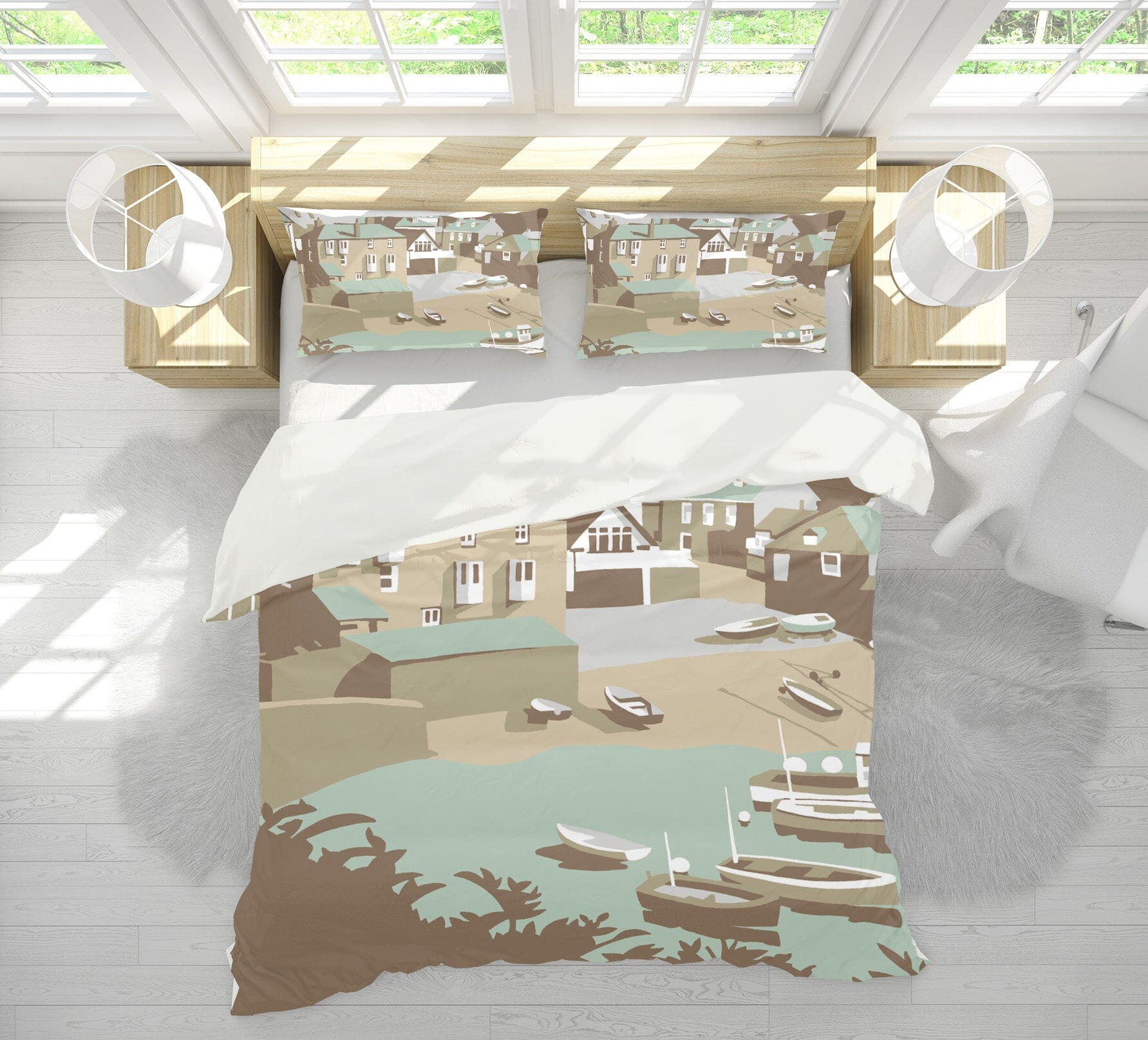 3D Port Isaac 2044 Steve Read Bedding Bed Pillowcases Quilt Quiet Covers AJ Creativity Home 