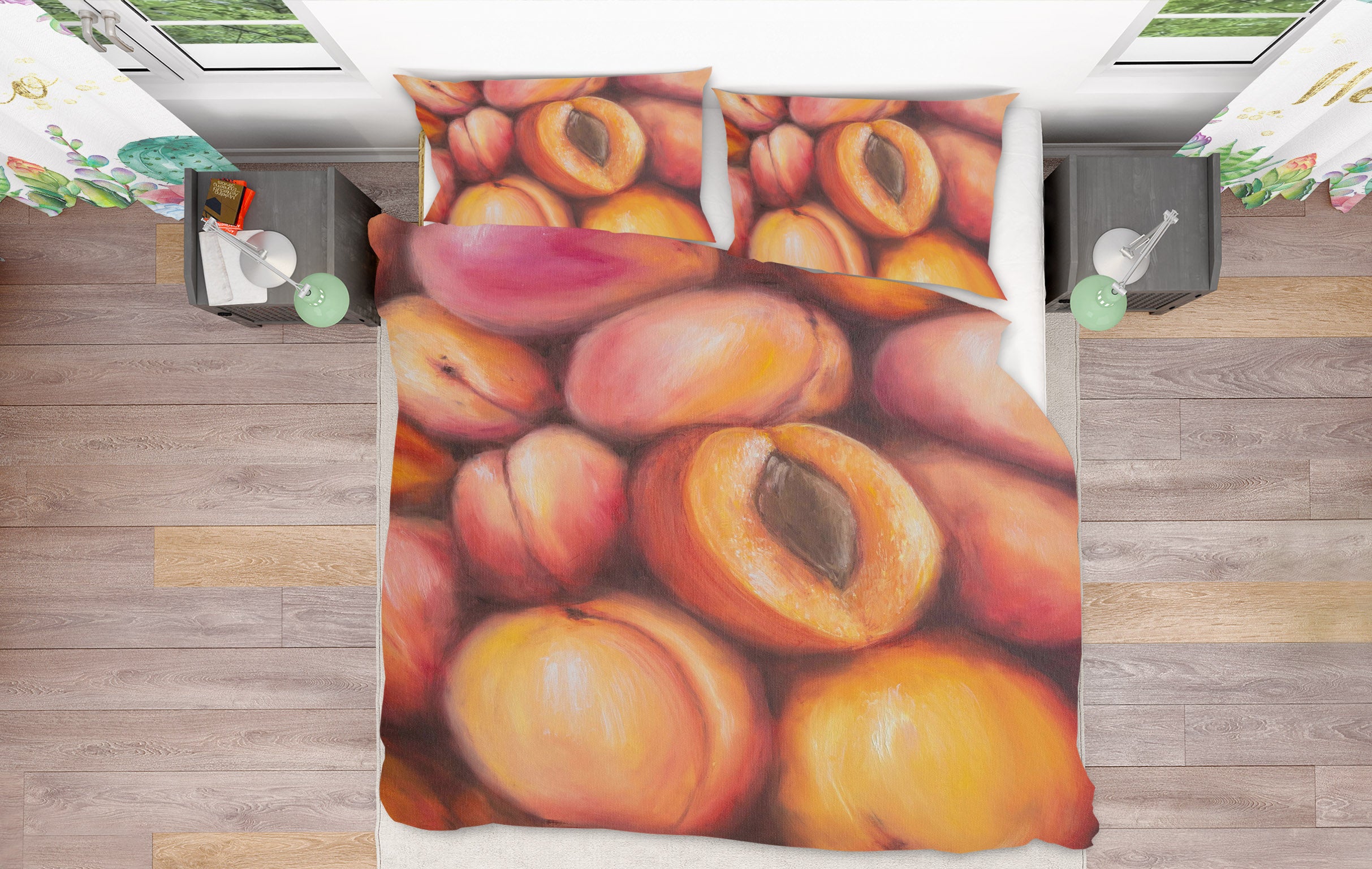 3D Peach 1777 Marina Zotova Bedding Bed Pillowcases Quilt