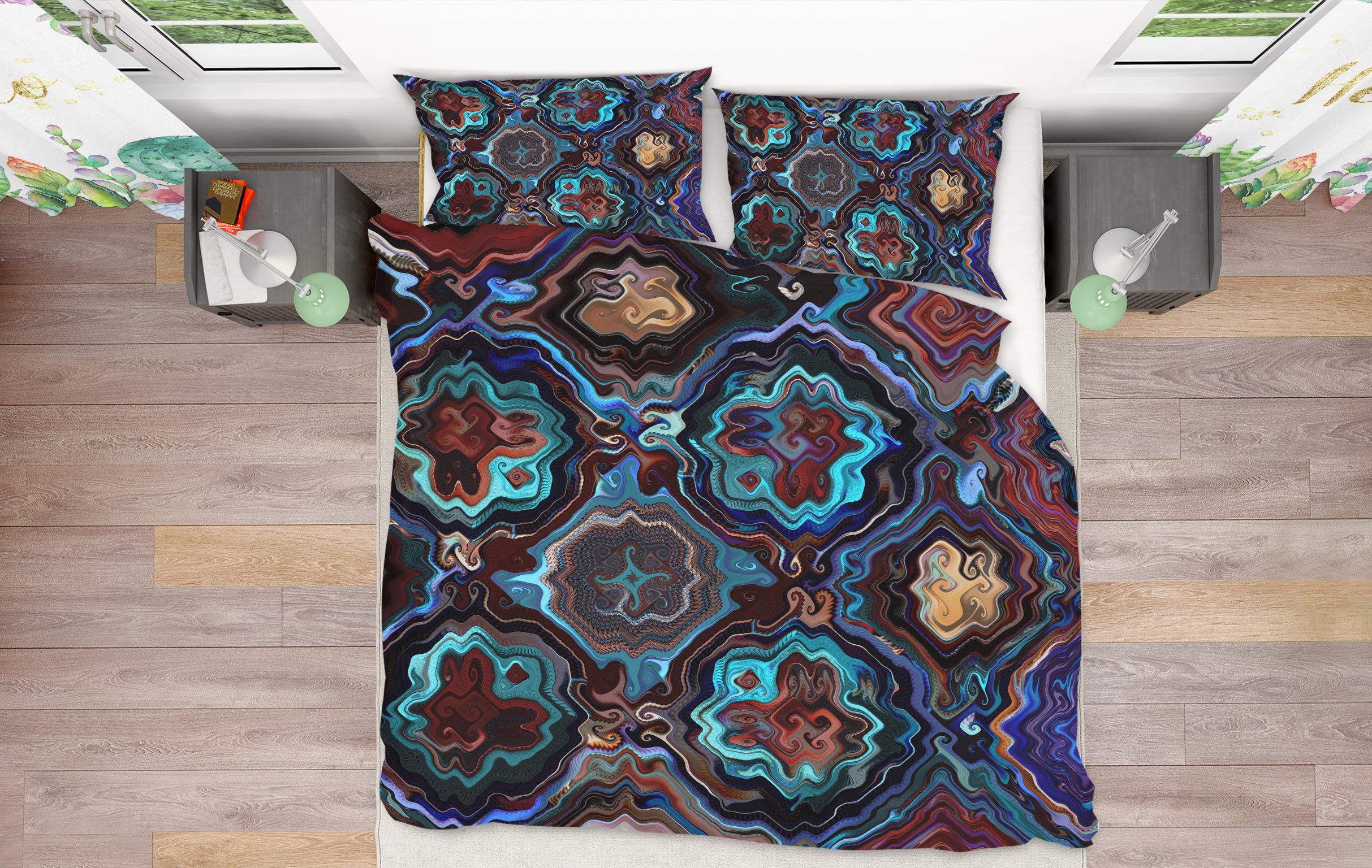 3D Texture 13207 Bed Pillowcases Quilt