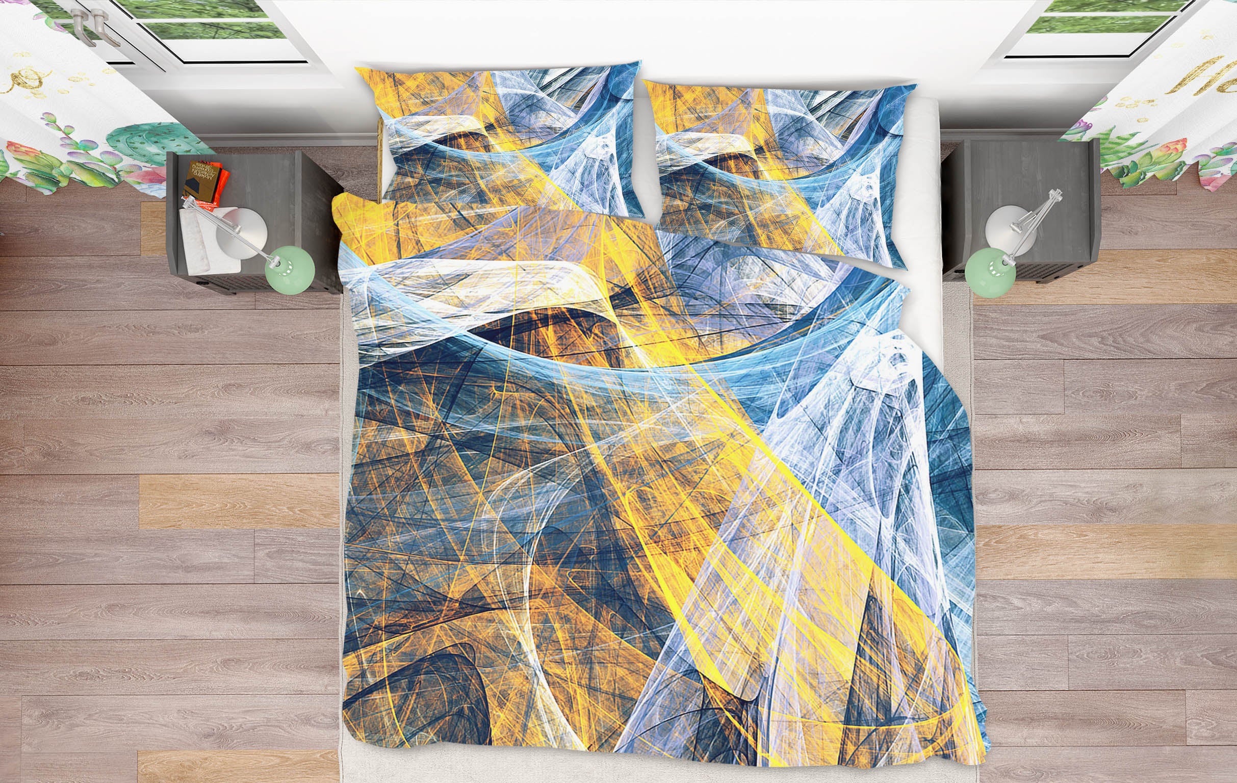 3D Pattern 15189 Bed Pillowcases Quilt