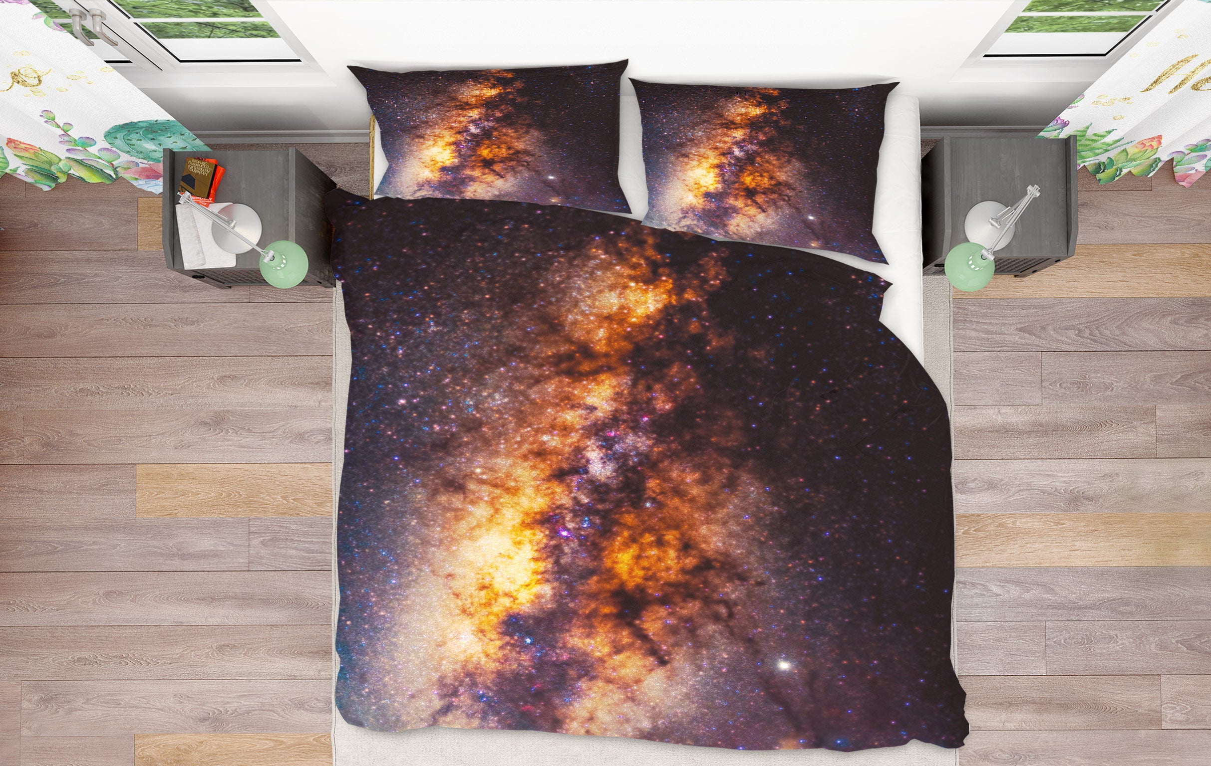 3D Starry Sky 16140 Bed Pillowcases Quilt