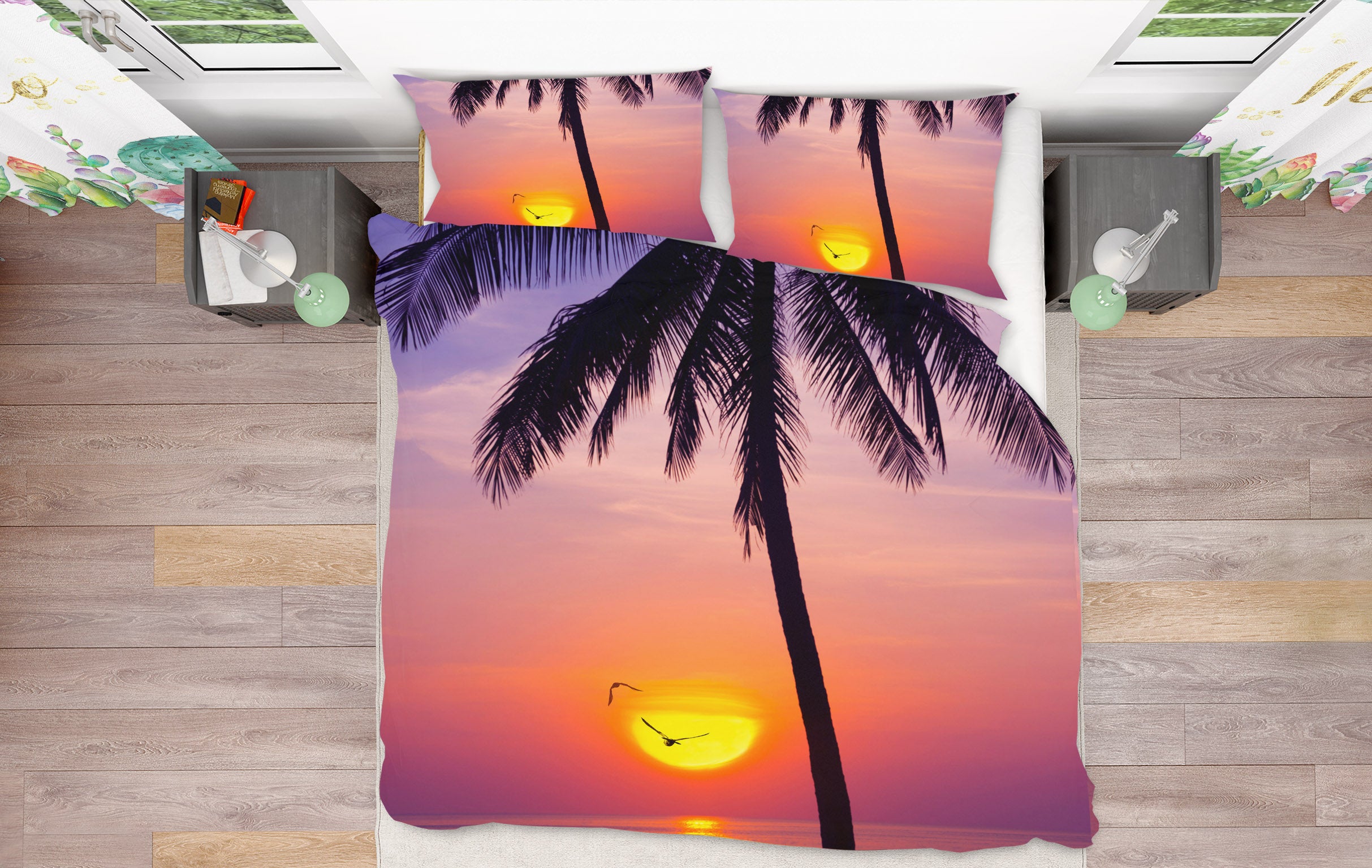 3D Sunset On The Beach 144 Marco Carmassi Bedding Bed Pillowcases Quilt
