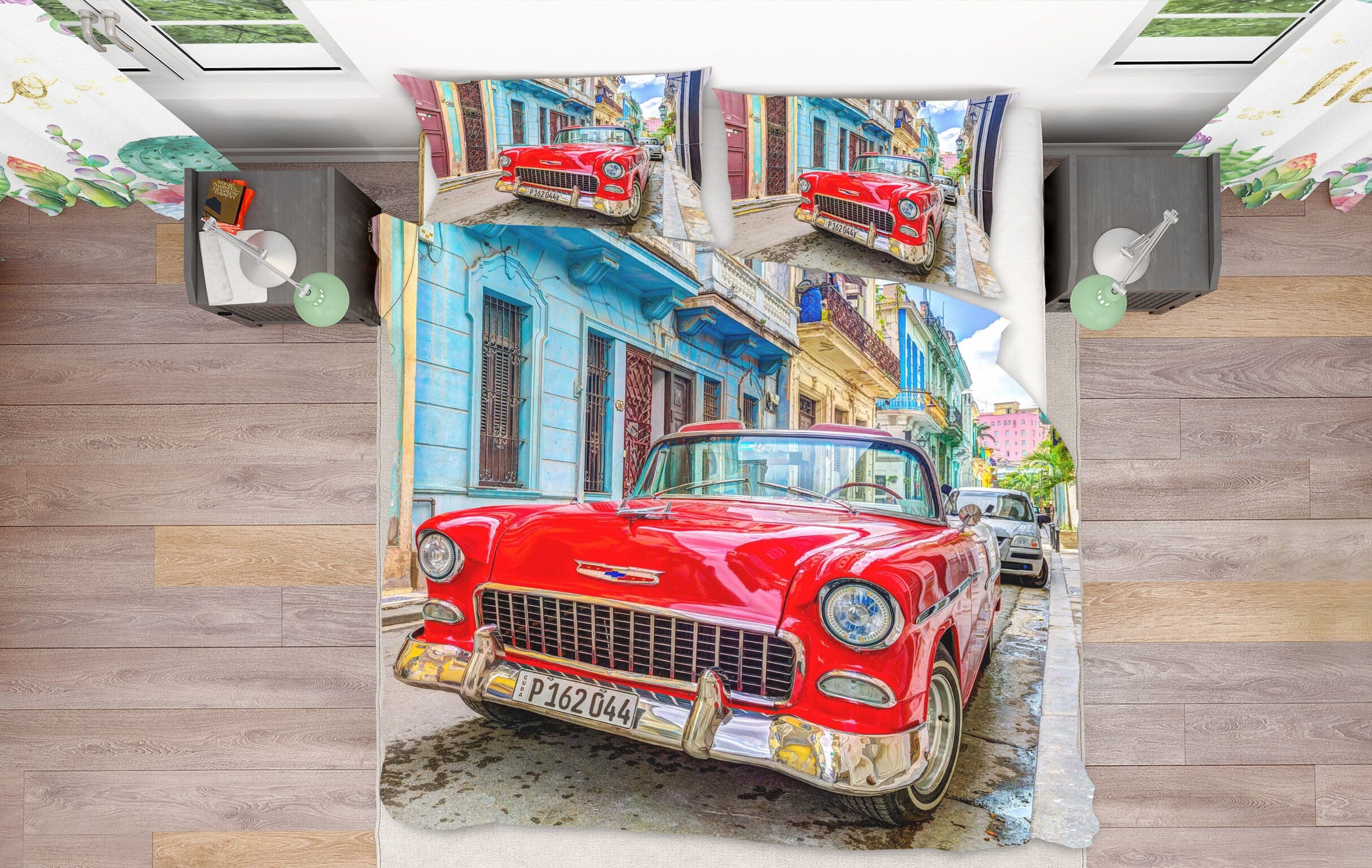3D Red Truck 2020 Assaf Frank Bedding Bed Pillowcases Quilt Quiet Covers AJ Creativity Home 