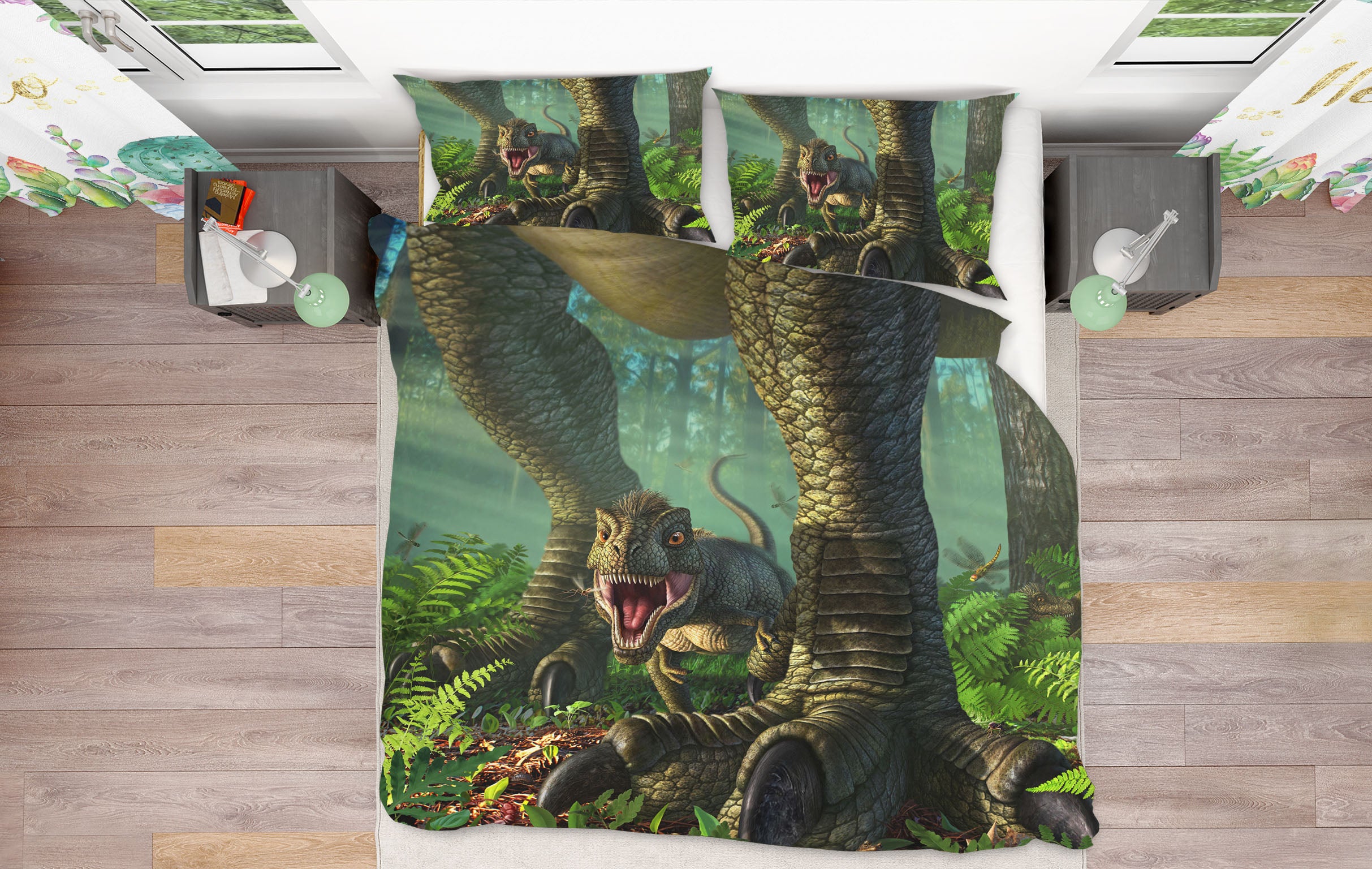 3D Dinosaur Horn 18075 Jerry LoFaro bedding Bed Pillowcases Quilt