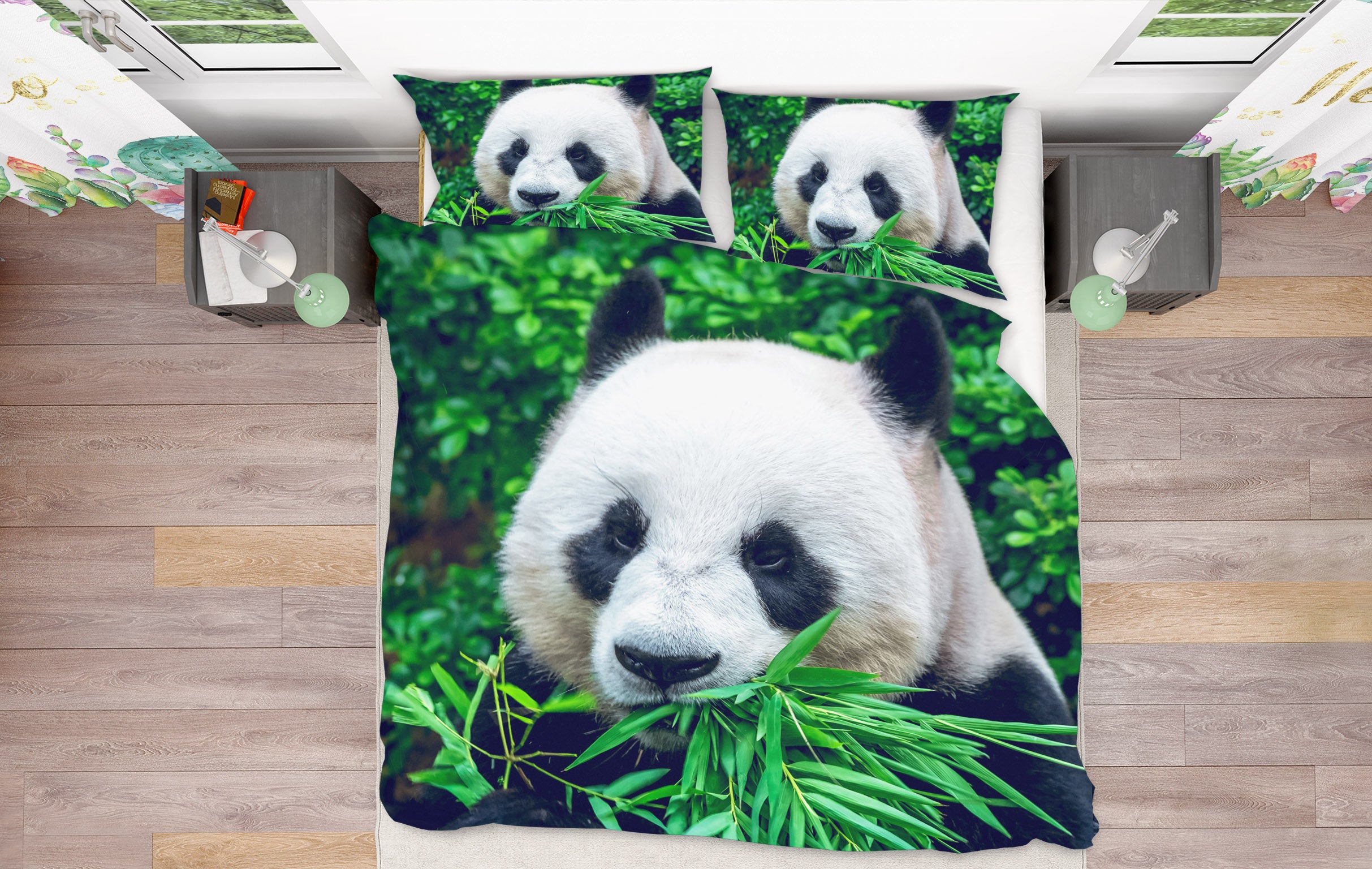 3D Panda 61140 Bed Pillowcases Quilt