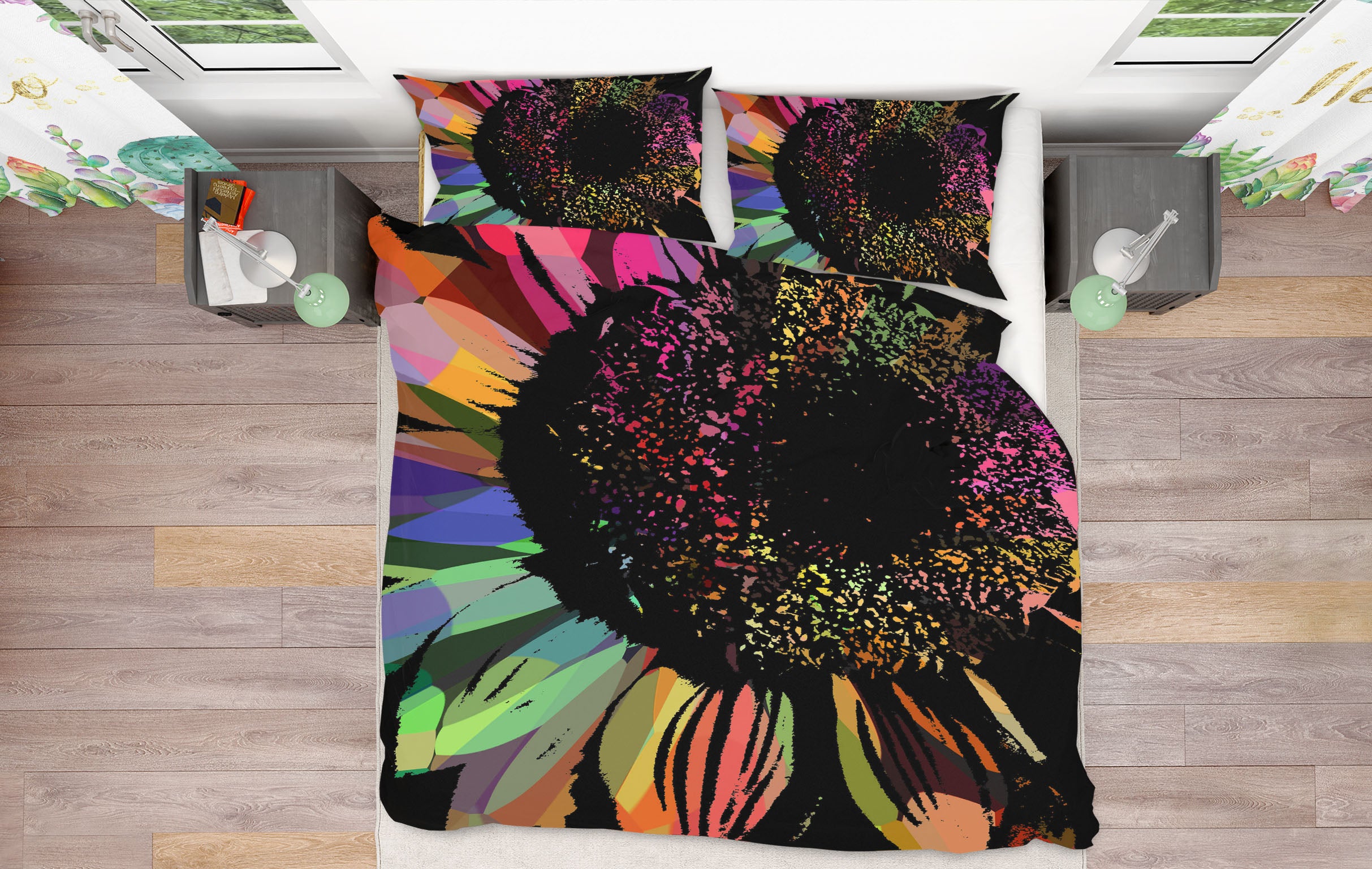 3D Colorful Petals 19134 Shandra Smith Bedding Bed Pillowcases Quilt