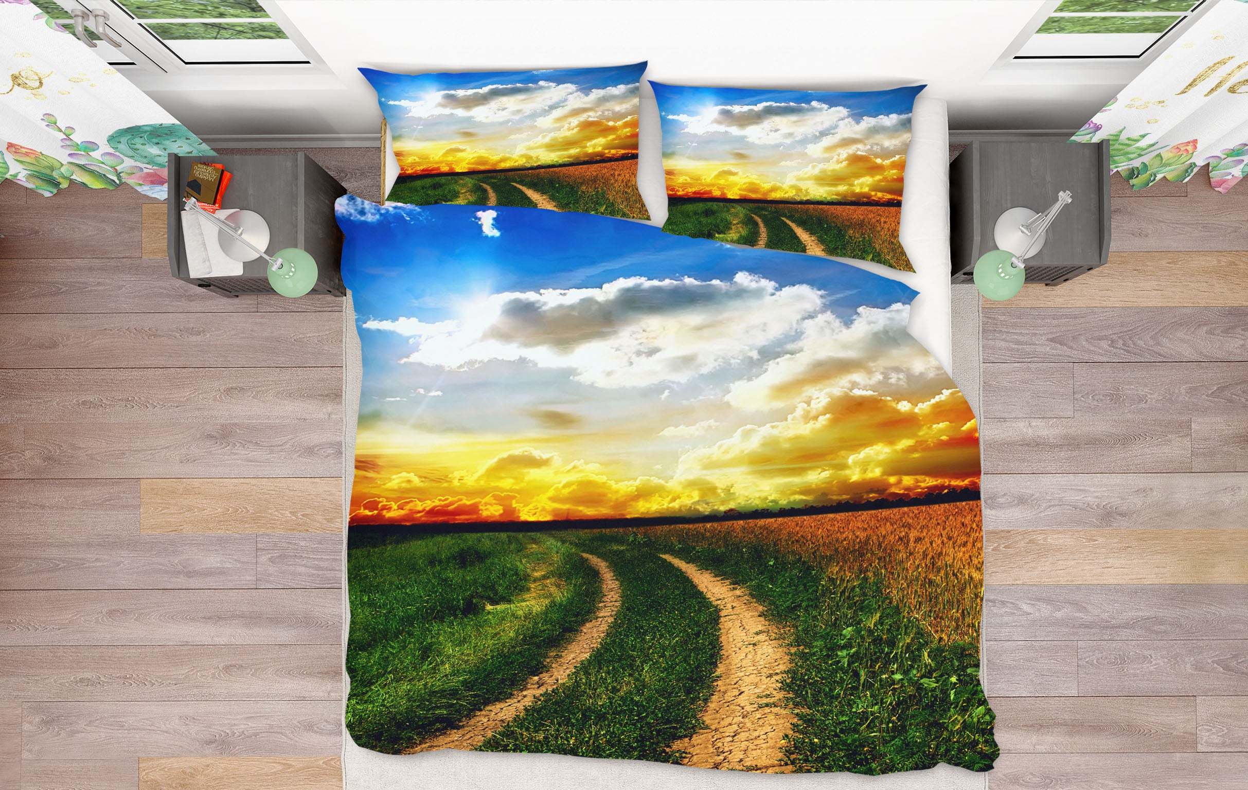 3D Path Cloud 15212 Bed Pillowcases Quilt