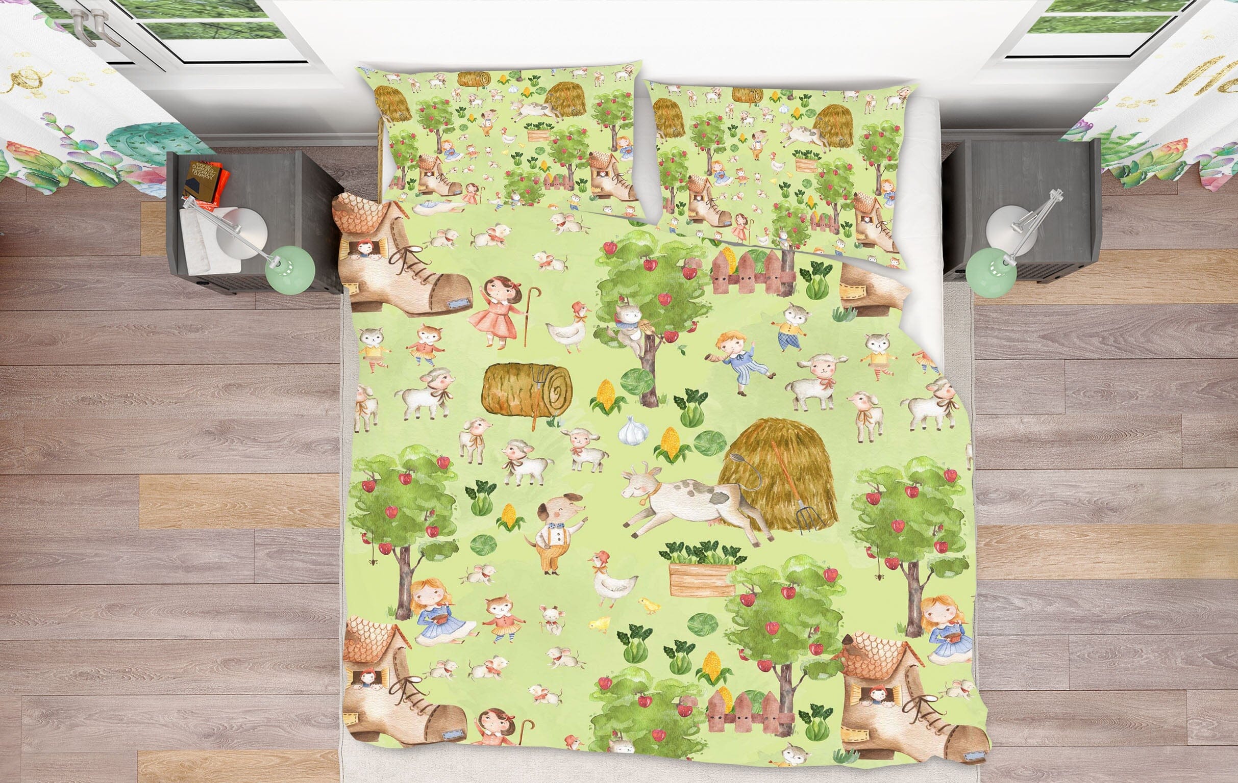 3D Shoe House Sheep 190 Uta Naumann Bedding Bed Pillowcases Quilt Quiet Covers AJ Creativity Home 