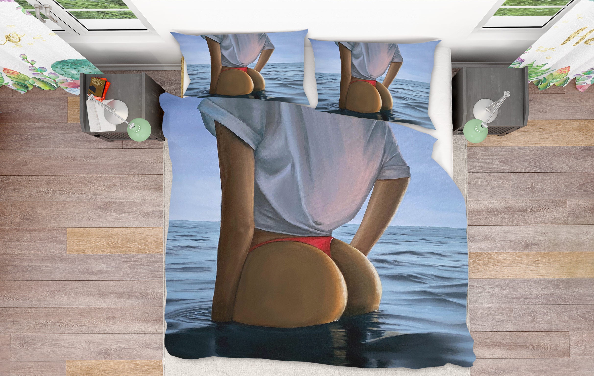3D Beautiful Woman Figure 97102 Marina Zotova Bedding Bed Pillowcases Quilt