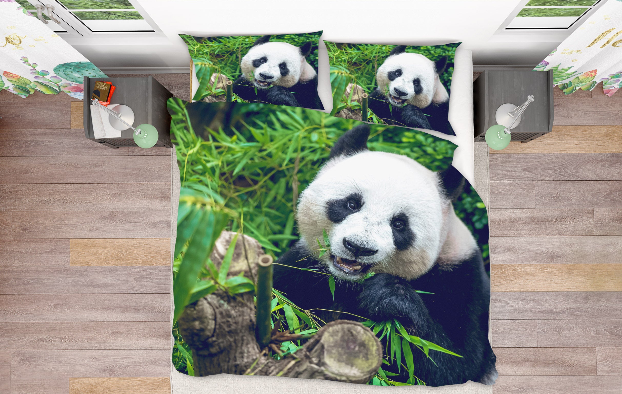 3D Panda 63174 Bed Pillowcases Quilt