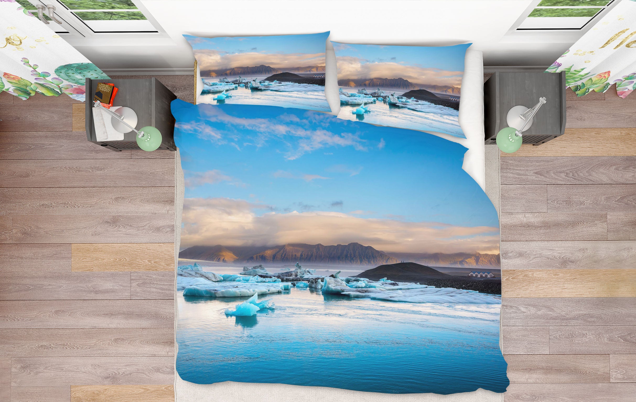 3D Blue Lagoon 083 Marco Carmassi Bedding Bed Pillowcases Quilt