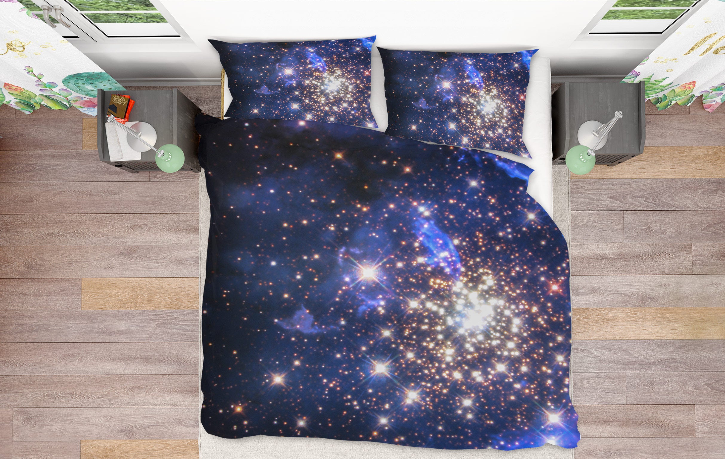 3D Starry Sky Starlight 16083 Bed Pillowcases Quilt