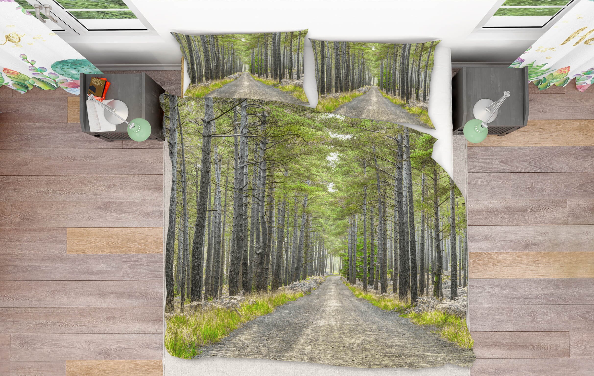 3D Autumn Trees 1034 Assaf Frank Bedding Bed Pillowcases Quilt Quiet Covers AJ Creativity Home 