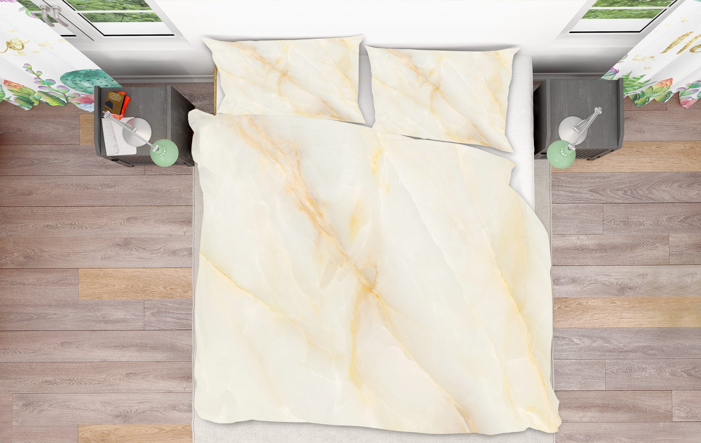 3D Marble 59103 Bed Pillowcases Quilt