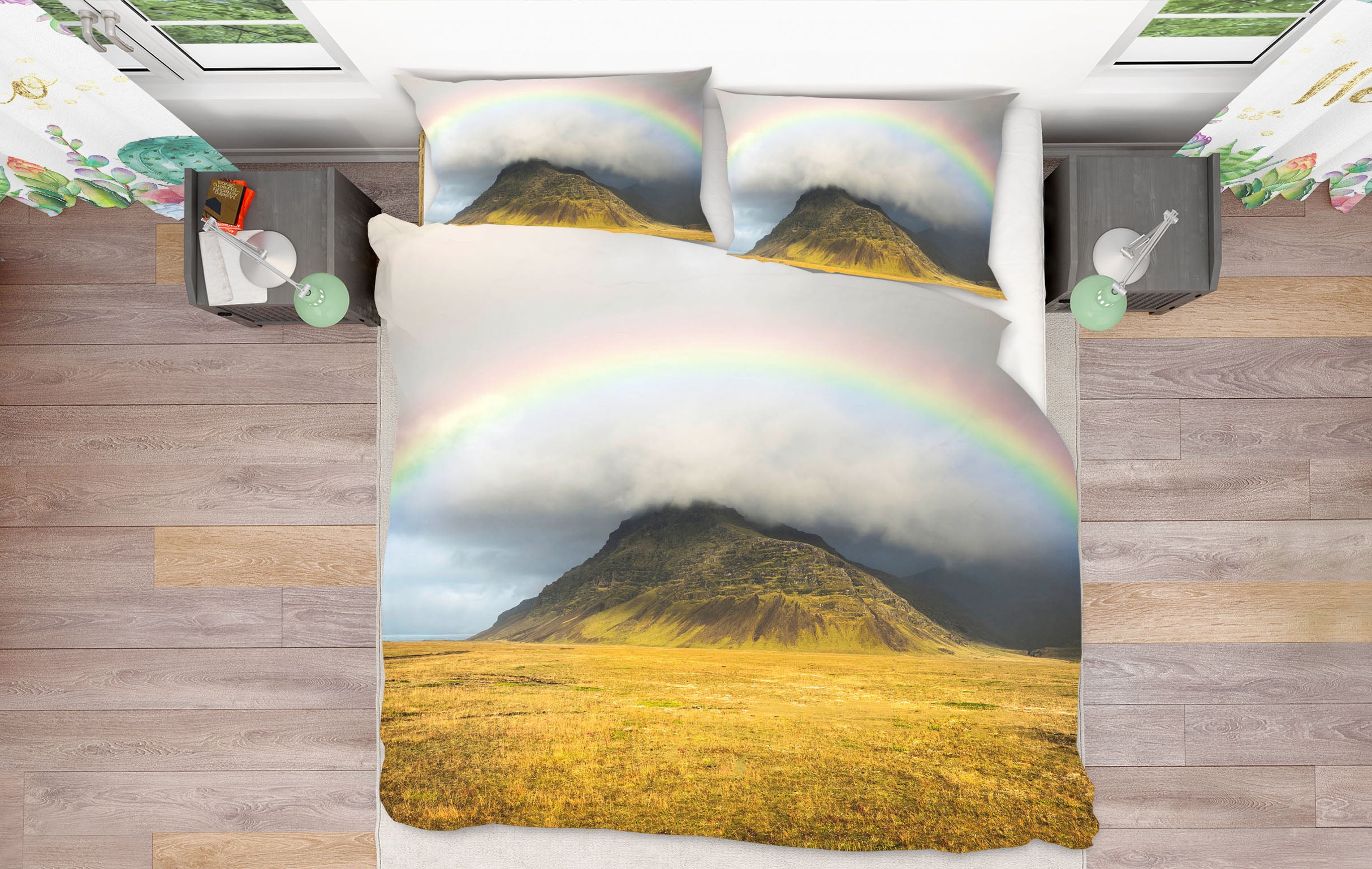 3D Rainbow Mountain 064 Marco Carmassi Bedding Bed Pillowcases Quilt