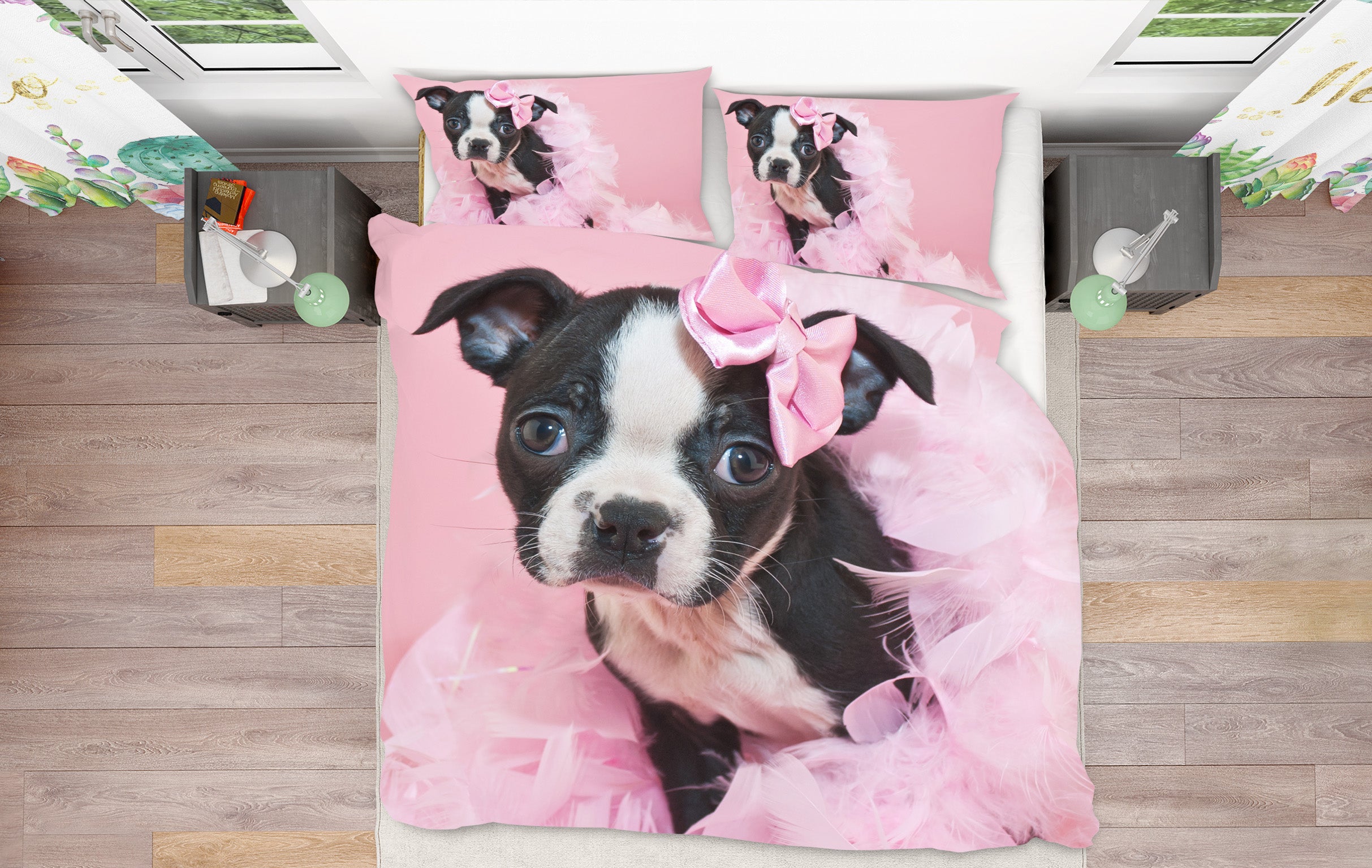 3D Small Dog 15028 Bed Pillowcases Quilt