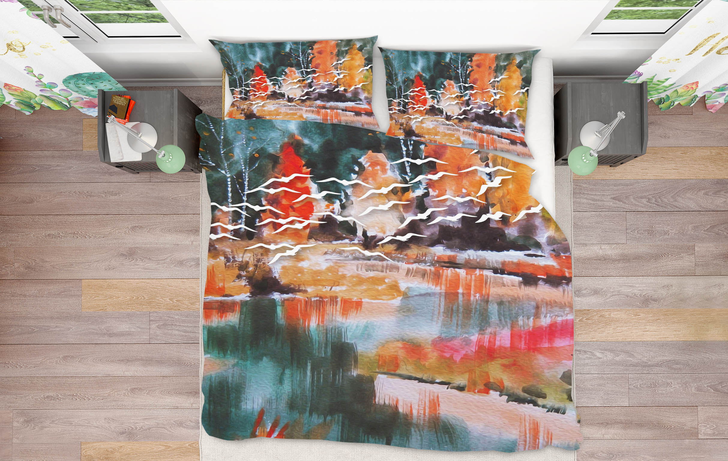 3D Color Texture 16036 Bed Pillowcases Quilt