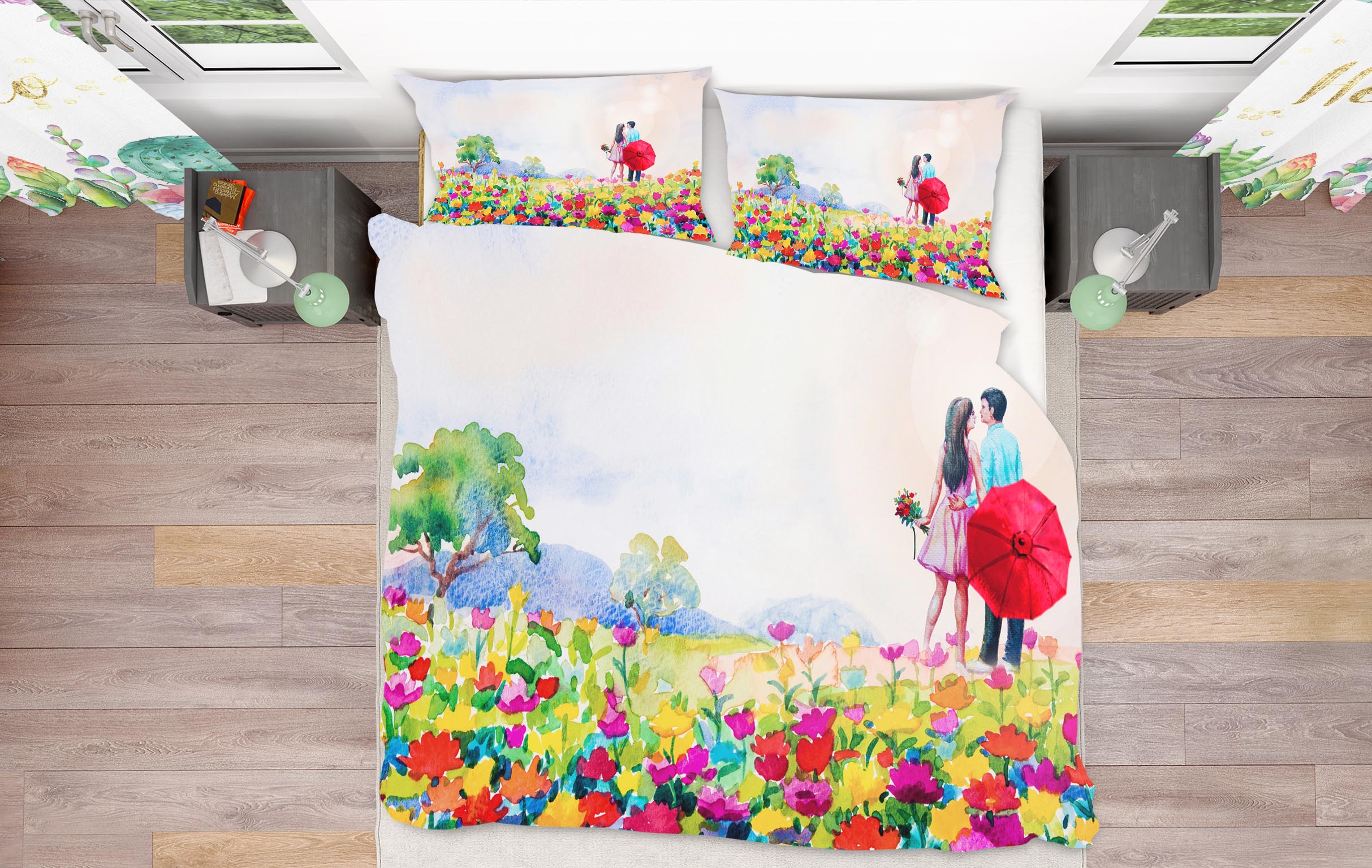 3D Flower Bush 60112 Bed Pillowcases Quilt