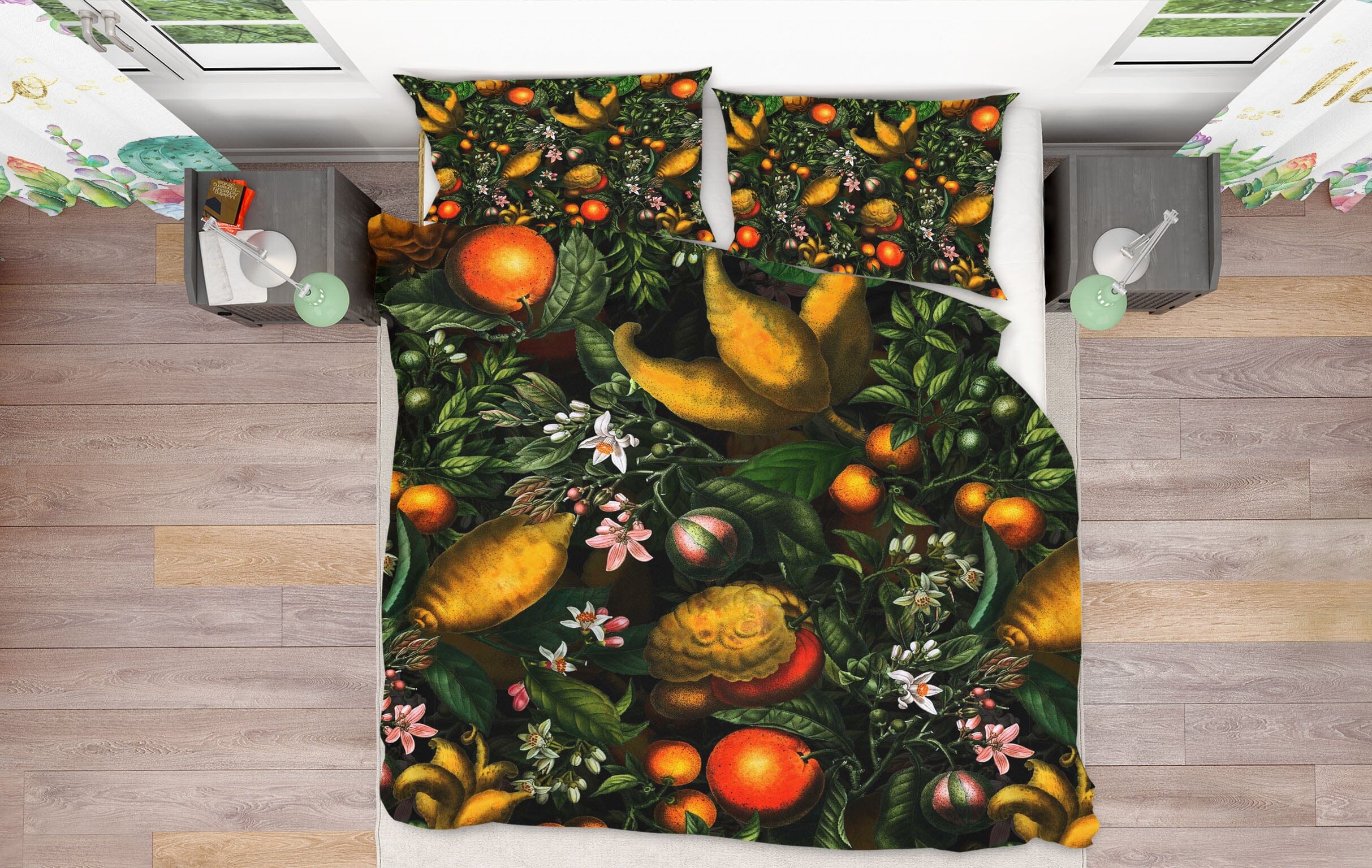 3D Fruit Oranges 124 Uta Naumann Bedding Bed Pillowcases Quilt Quiet Covers AJ Creativity Home 