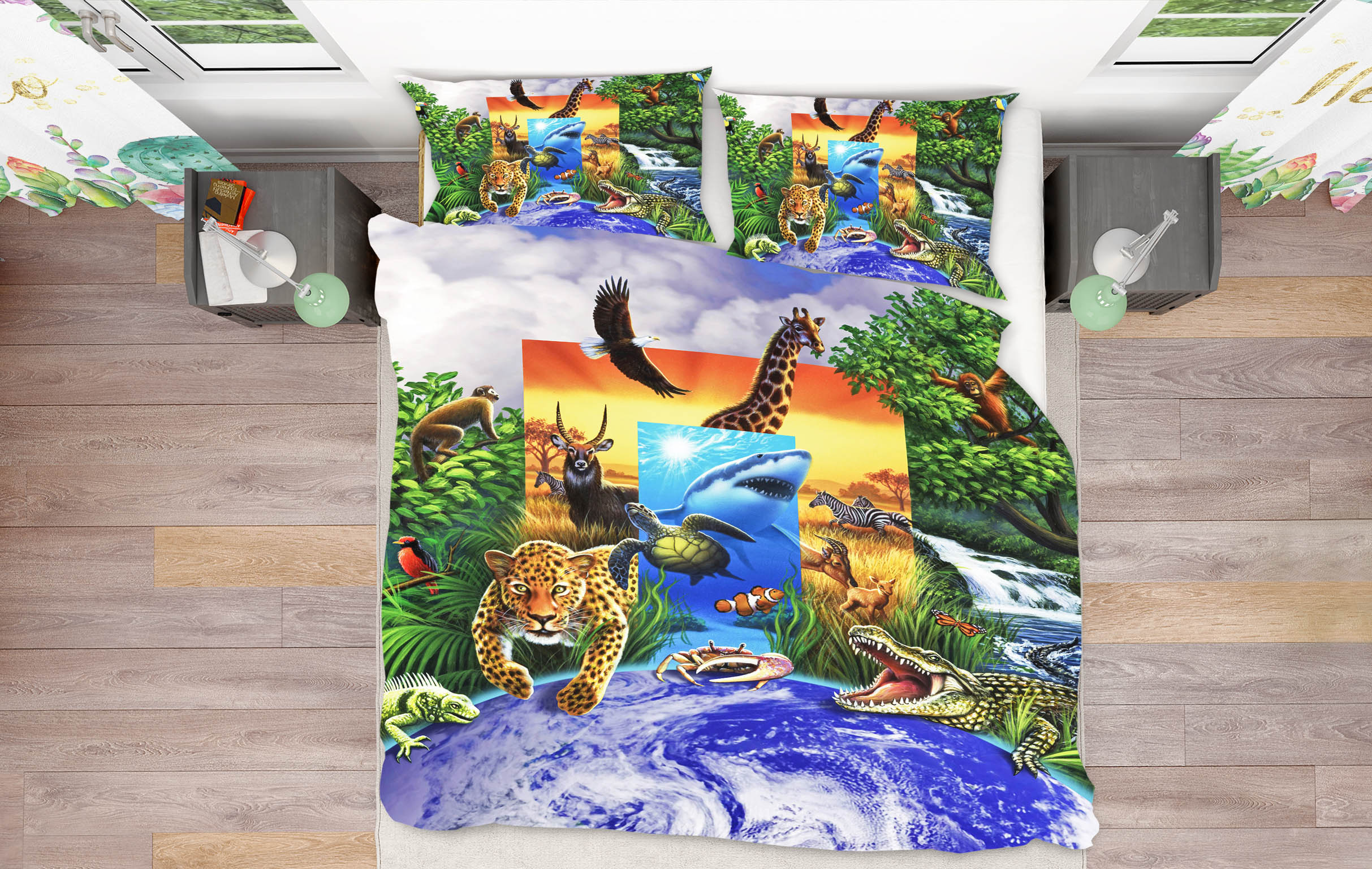 3D Wild World 86052 Jerry LoFaro bedding Bed Pillowcases Quilt