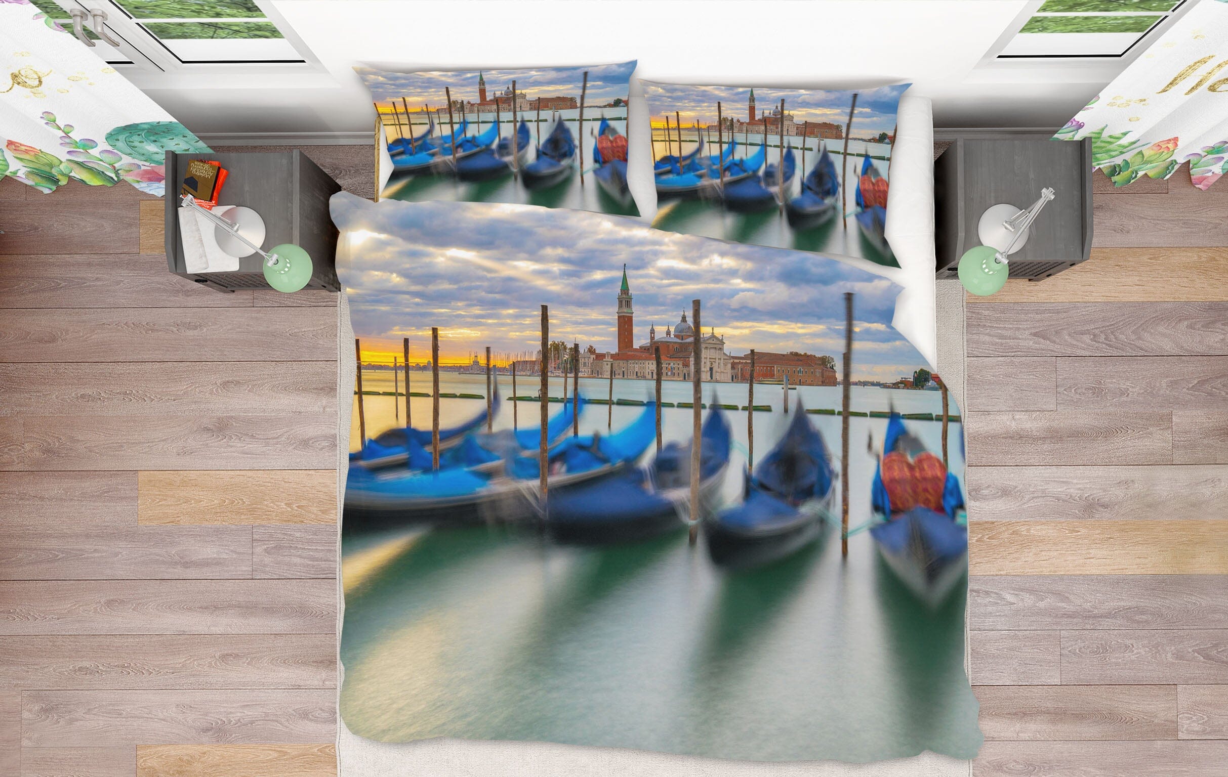 3D Canal Steamer 2114 Marco Carmassi Bedding Bed Pillowcases Quilt Quiet Covers AJ Creativity Home 