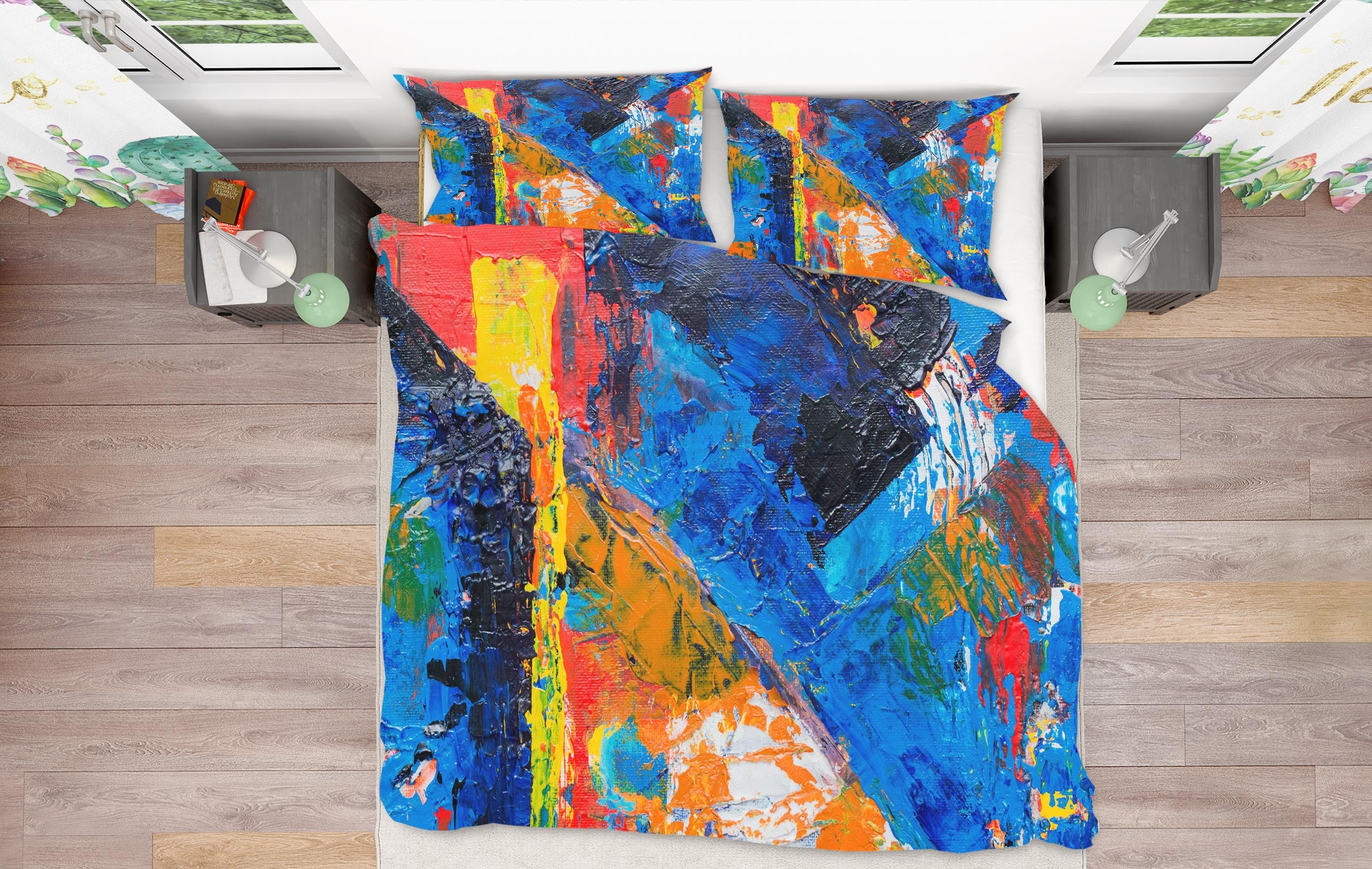 3D Colorful 16119 Bed Pillowcases Quilt
