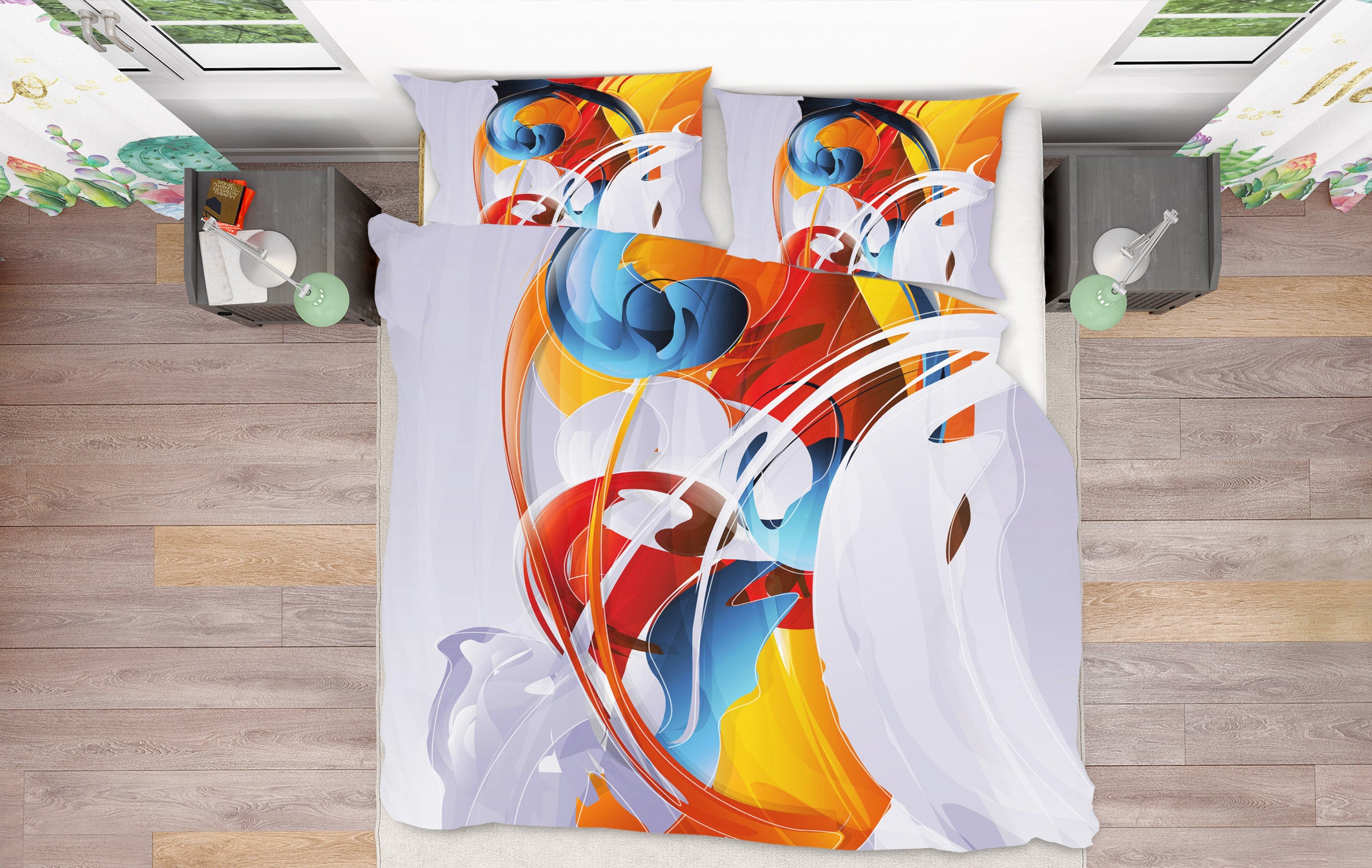 3D Colorful 15214 Bed Pillowcases Quilt