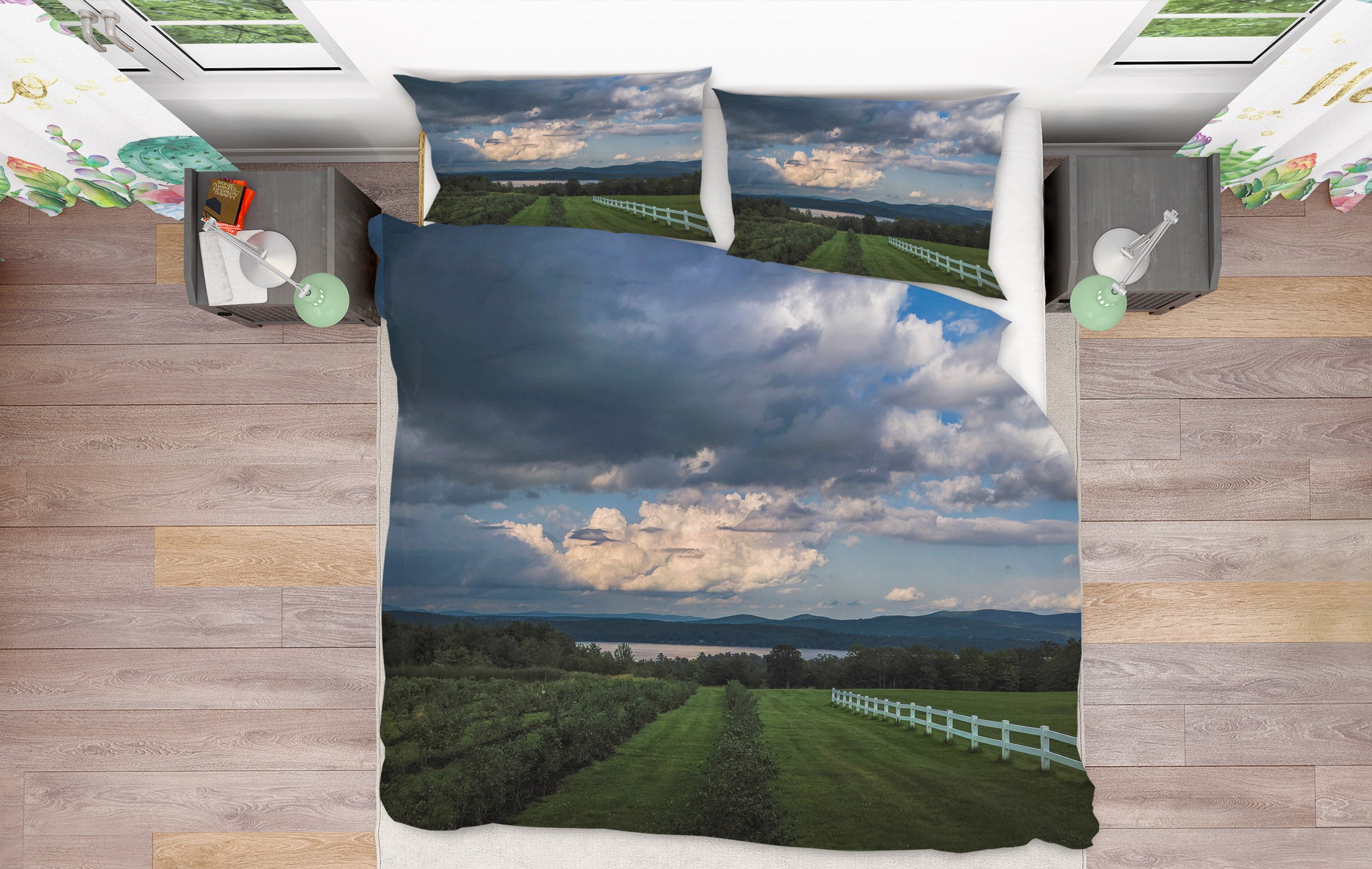 3D Distant Lake 1006 Jerry LoFaro bedding Bed Pillowcases Quilt