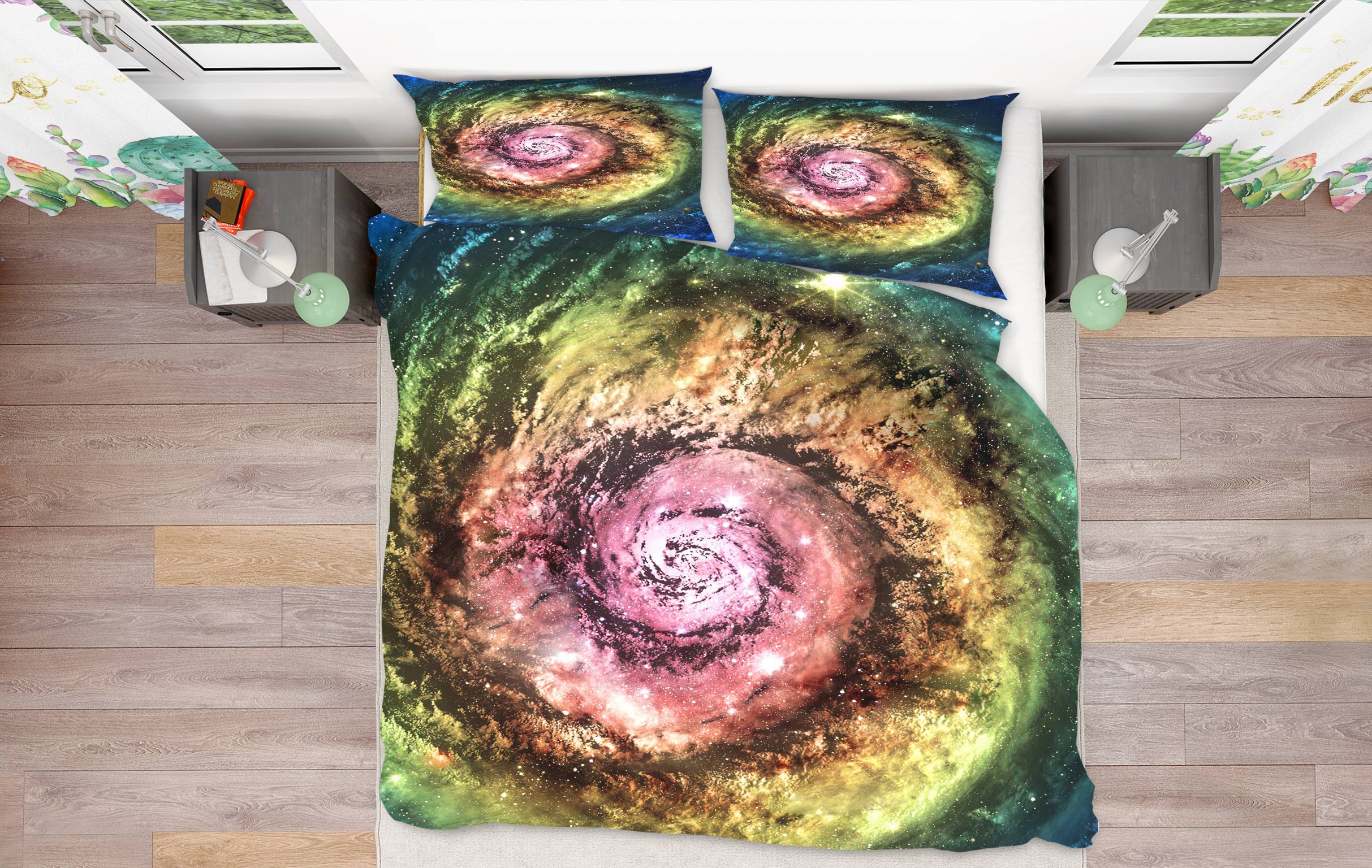 3D Whirlpool 16169 Bed Pillowcases Quilt