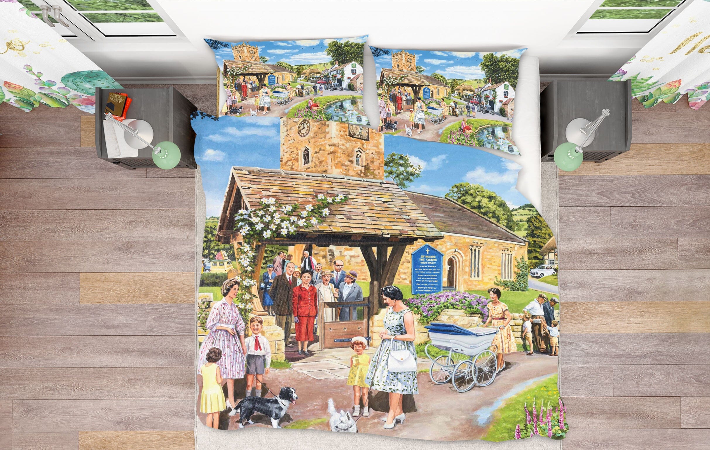 3D Sunday Service 2055 Trevor Mitchell bedding Bed Pillowcases Quilt Quiet Covers AJ Creativity Home 