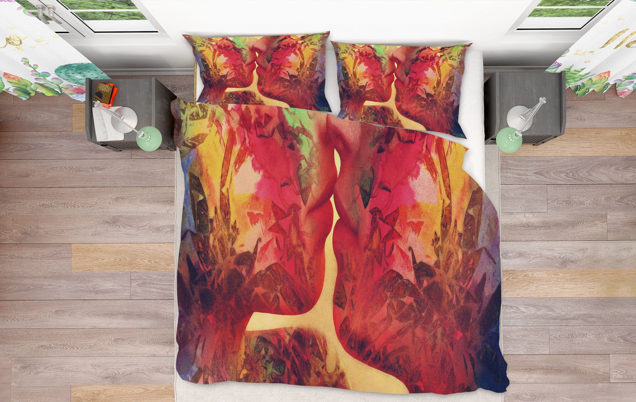 3D Graffiti Love 2005 Marco Cavazzana Bedding Bed Pillowcases Quilt Quiet Covers AJ Creativity Home 
