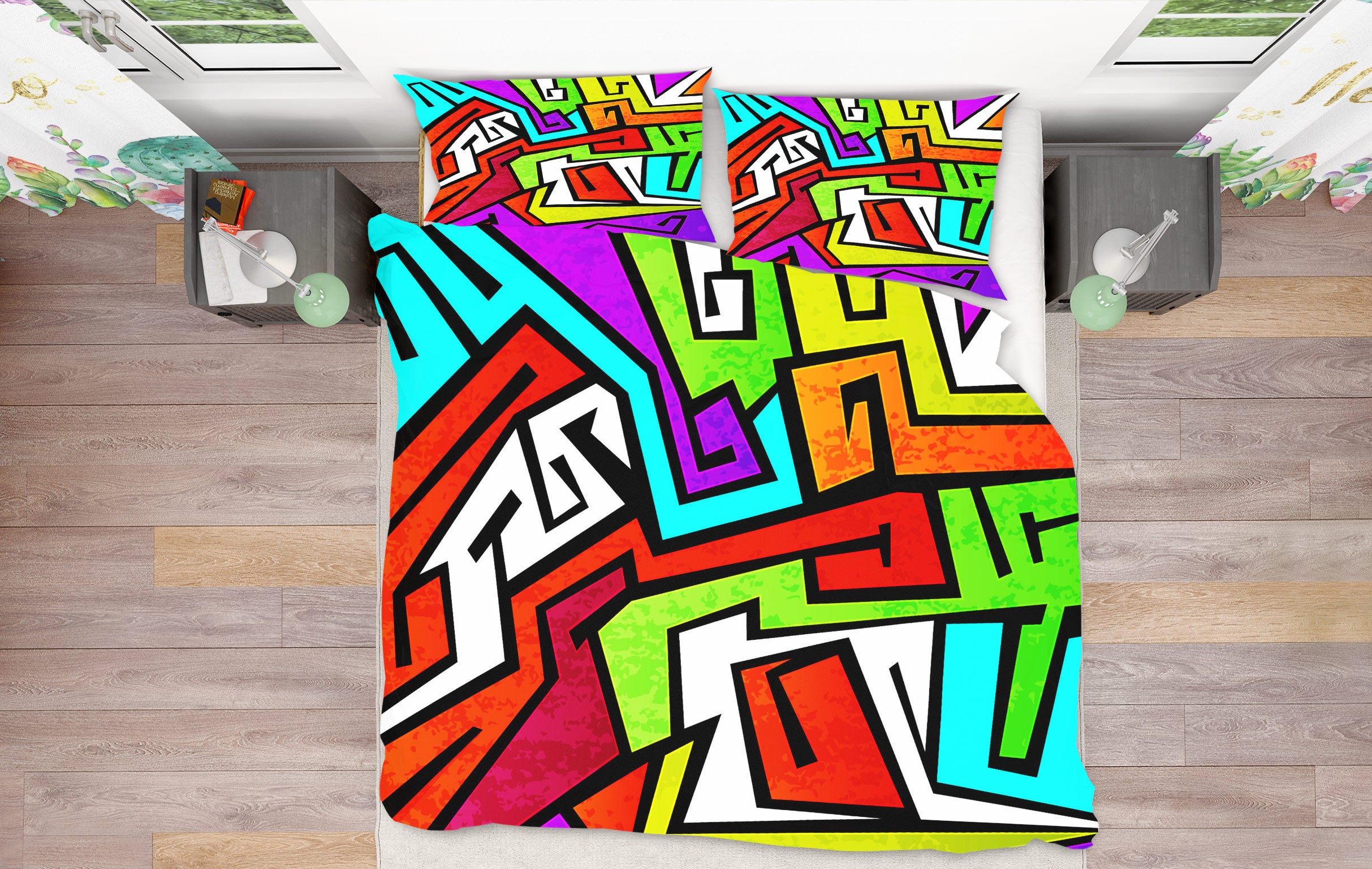 3D Color 60070 Bed Pillowcases Quilt
