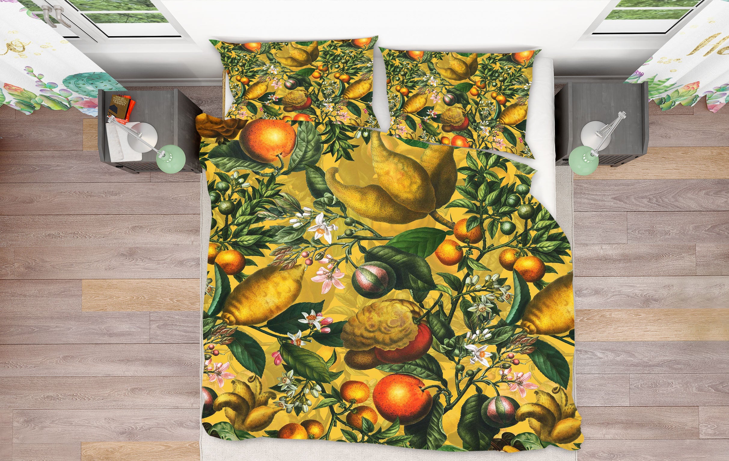 3D Orange Tree Flowers 183 Uta Naumann Bedding Bed Pillowcases Quilt