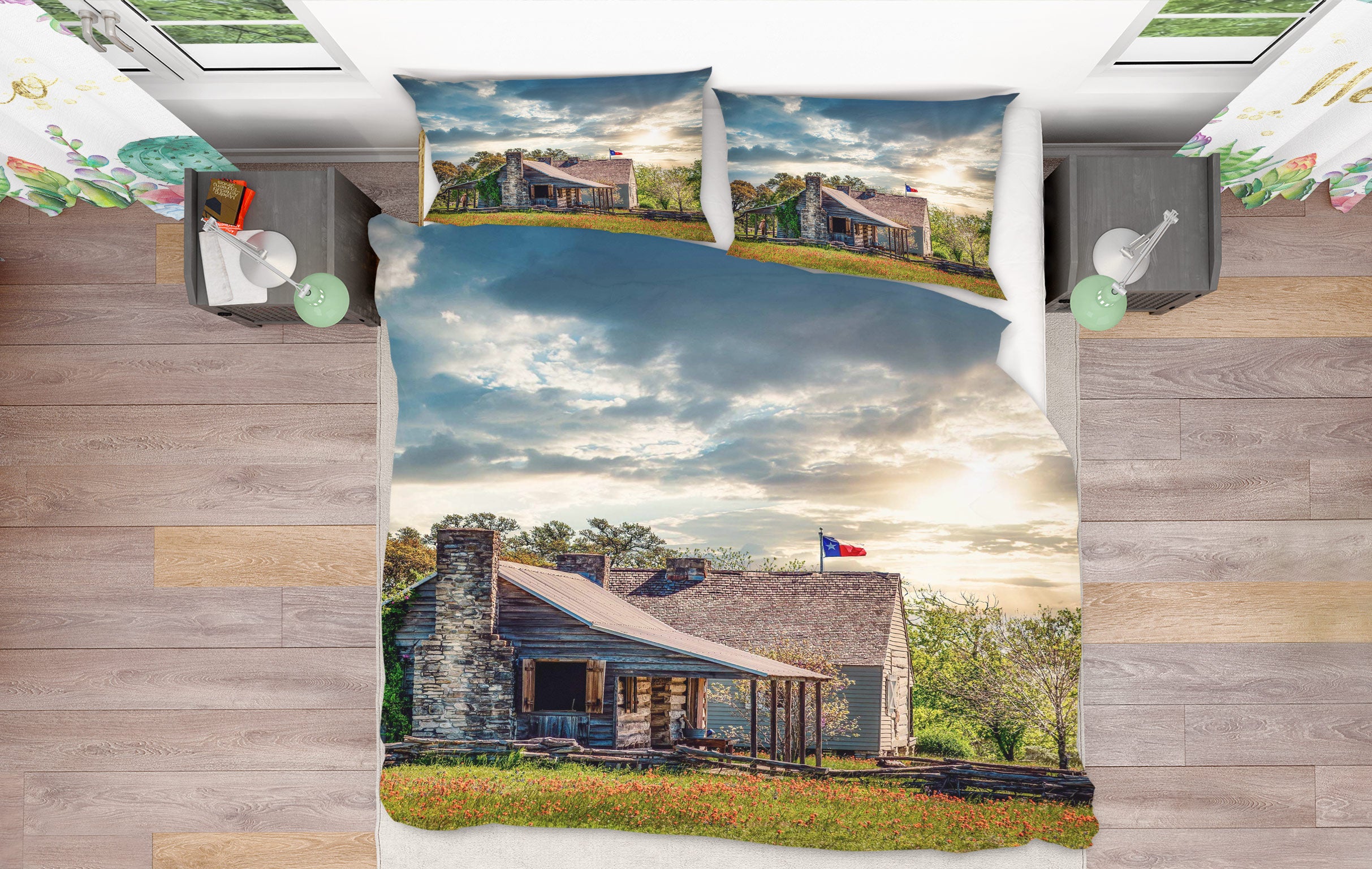 3D Grass House 8573 Beth Sheridan Bedding Bed Pillowcases Quilt