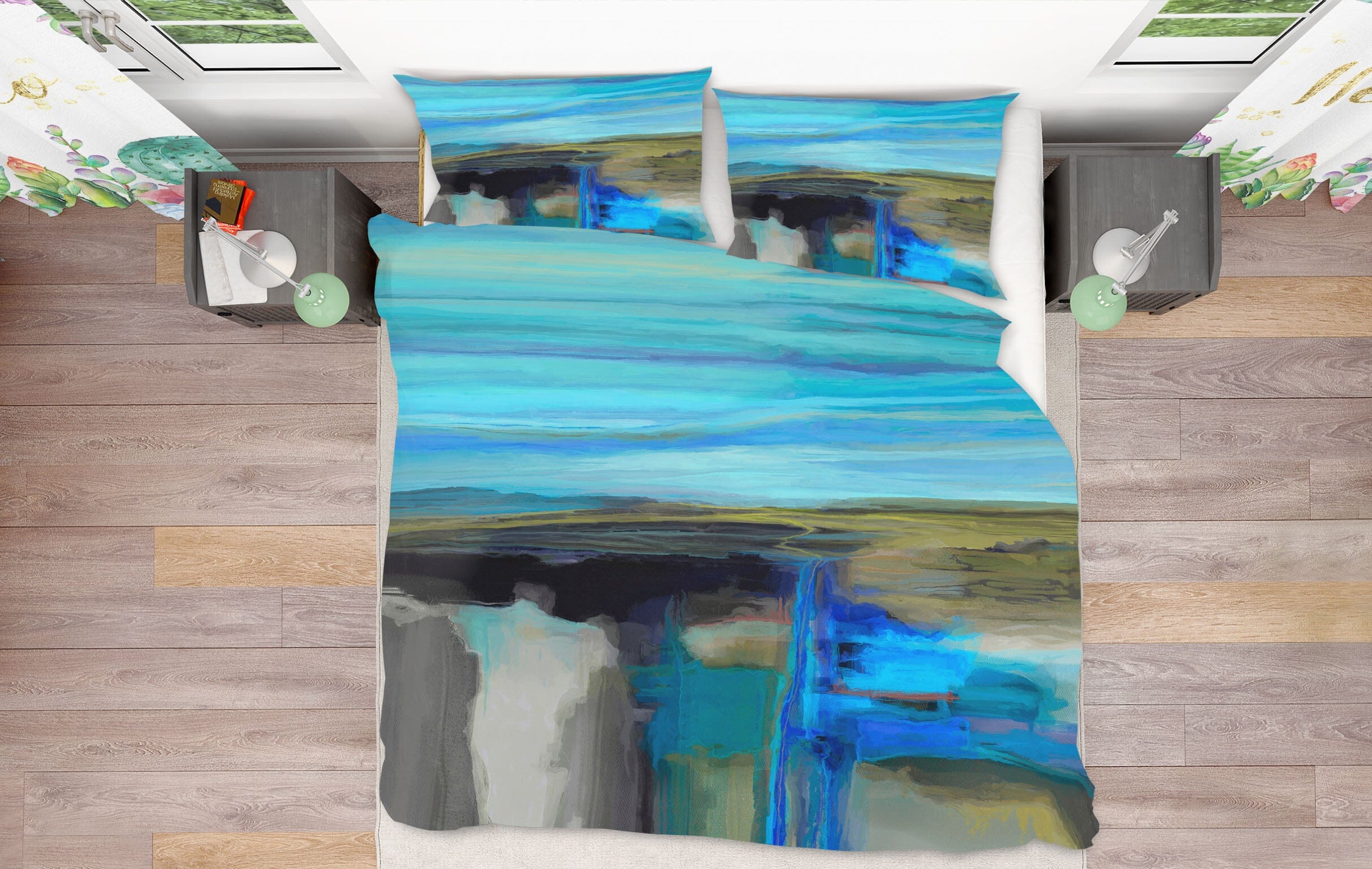 3D Night Lake 2126 Michael Tienhaara Bedding Bed Pillowcases Quilt Quiet Covers AJ Creativity Home 